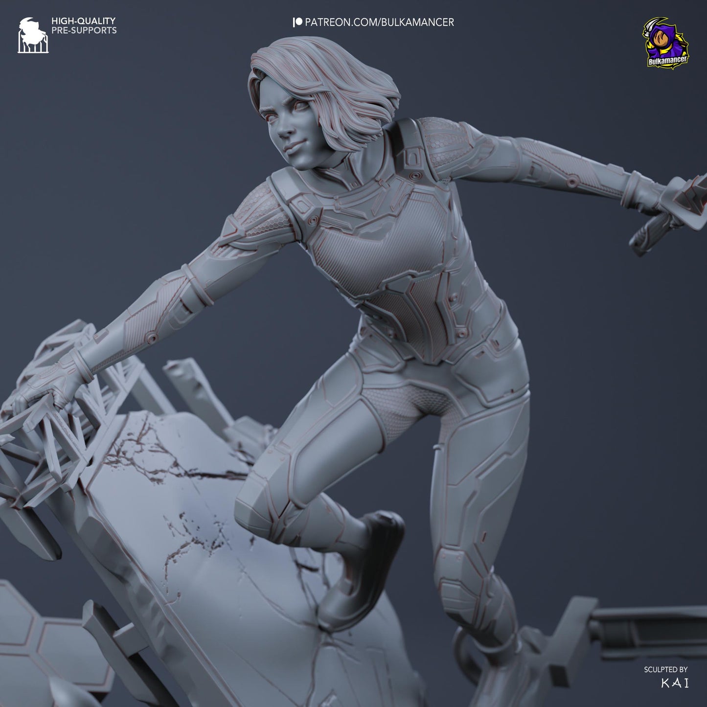 Mio Garage Kit | Fanmade Model by Bulkamancer| Science Fiction Writer | 3D Printed