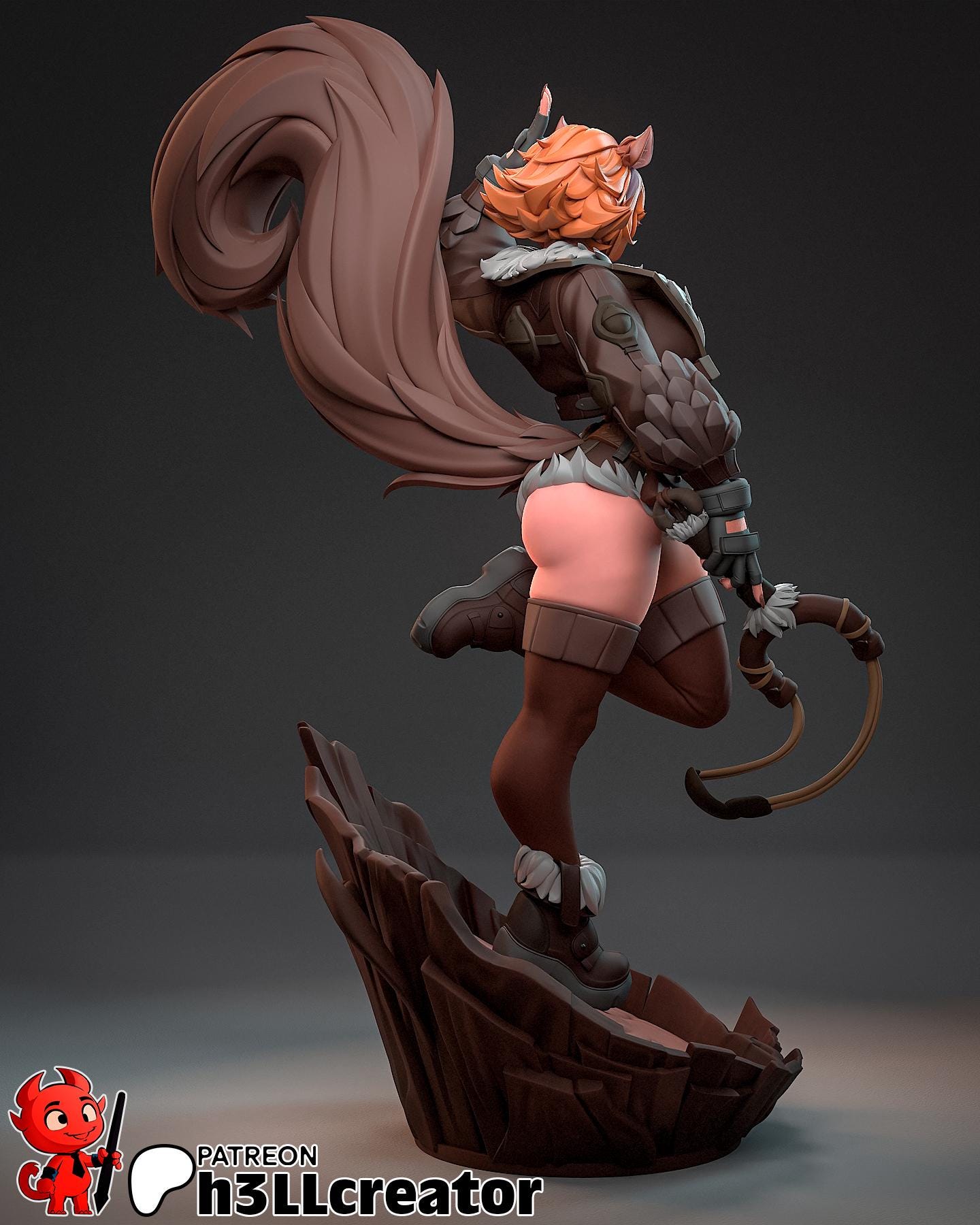 Squirrel Girl Garage Kit | Fanmade Model by h3llCreator | Rivals | 3D Printed