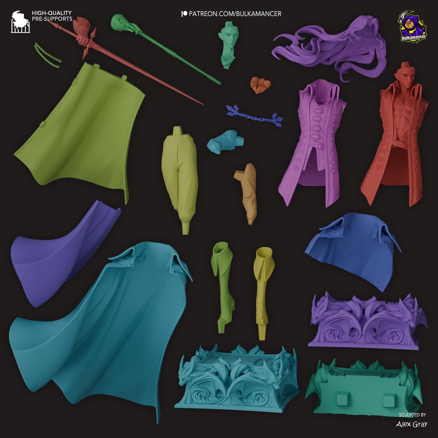 Alucard Garage Kit | Fanmade Model by Bulkamancer| The vampire daddy | 3D Printed