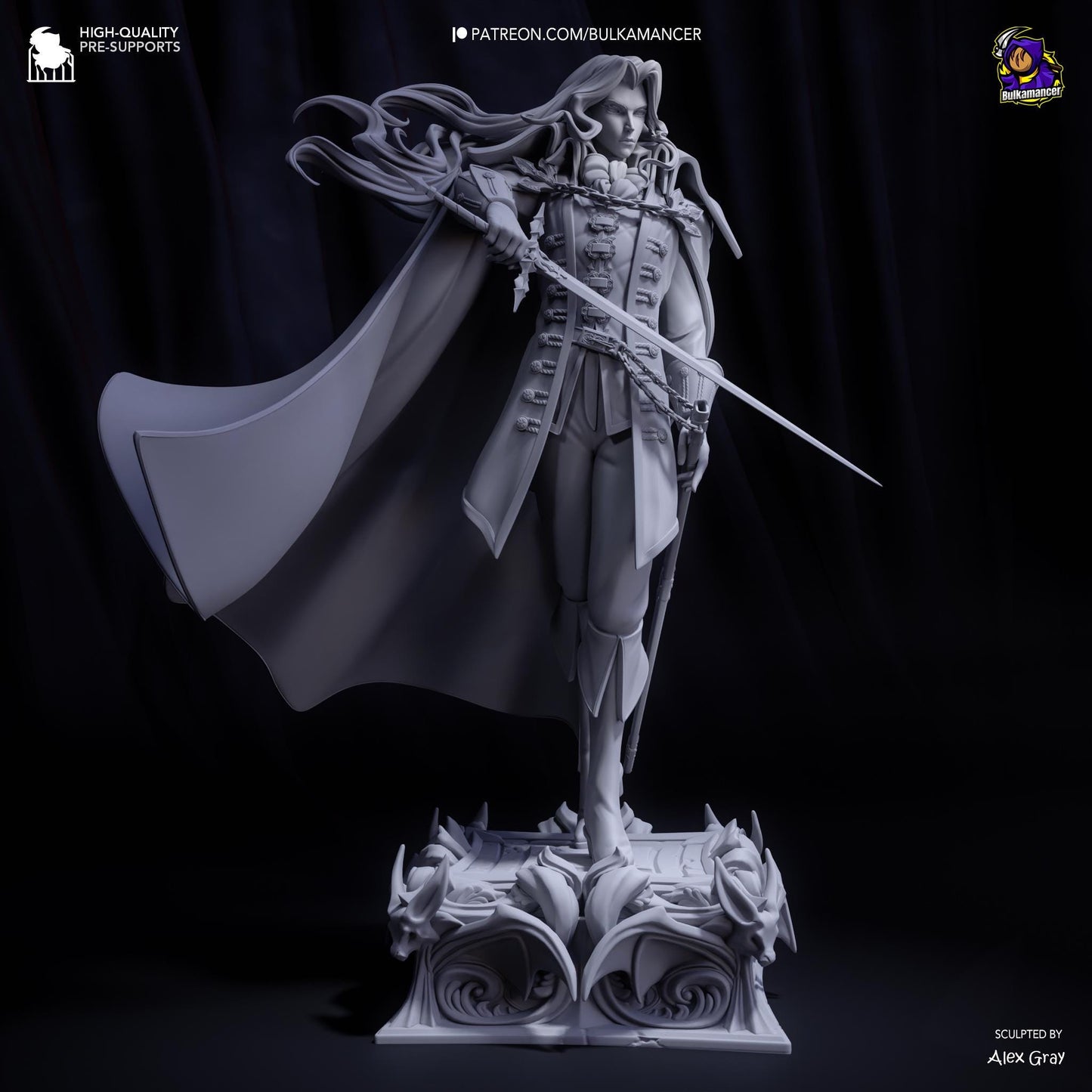 Alucard Garage Kit | Fanmade Model by Bulkamancer| The vampire daddy | 3D Printed