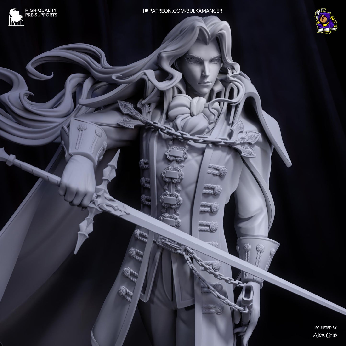 Alucard Garage Kit | Fanmade Model by Bulkamancer| The vampire daddy | 3D Printed