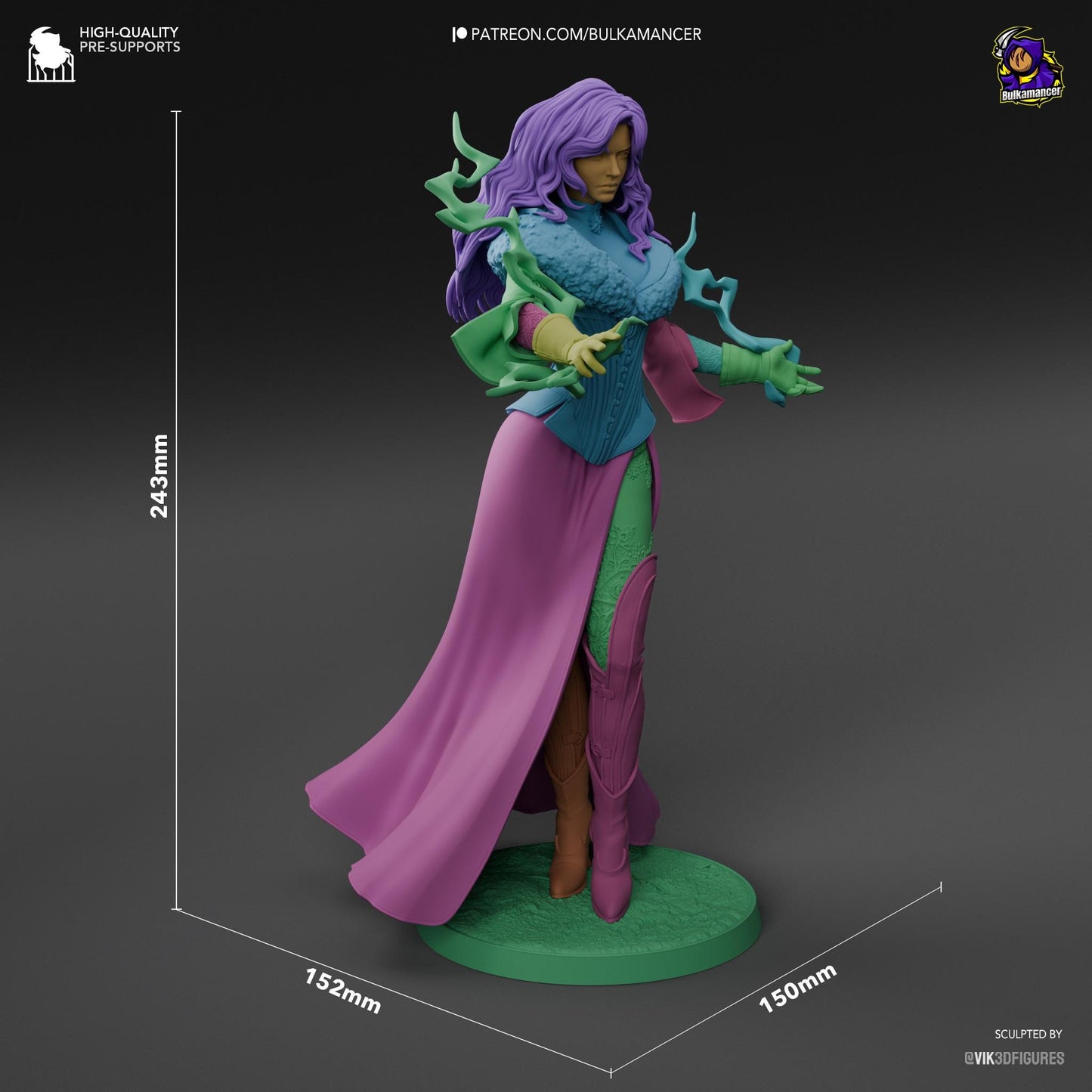 Yennefer of Vengerberg Garage Kit | Fanmade Model by Bulkamancer | The book version | 3D Printed