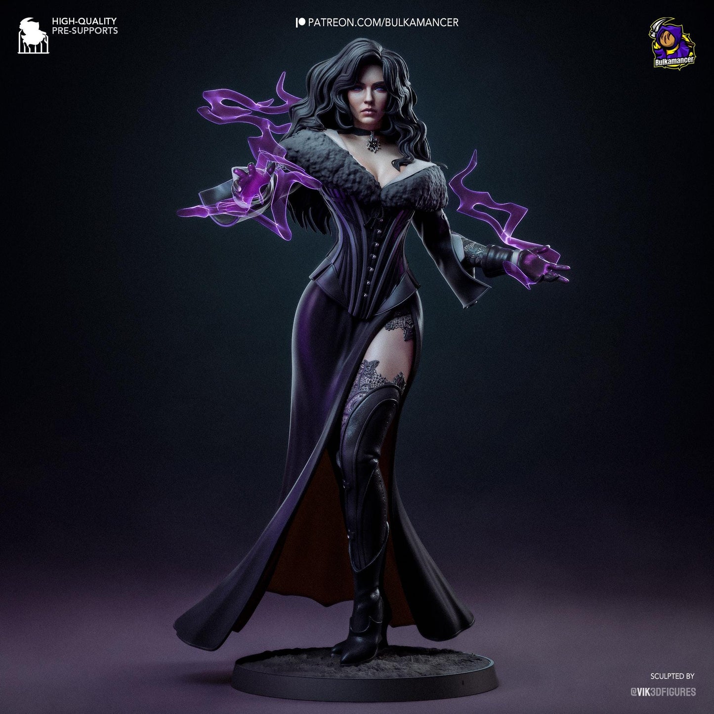 Yennefer of Vengerberg Garage Kit | Fanmade Model by Bulkamancer | The book version | 3D Printed