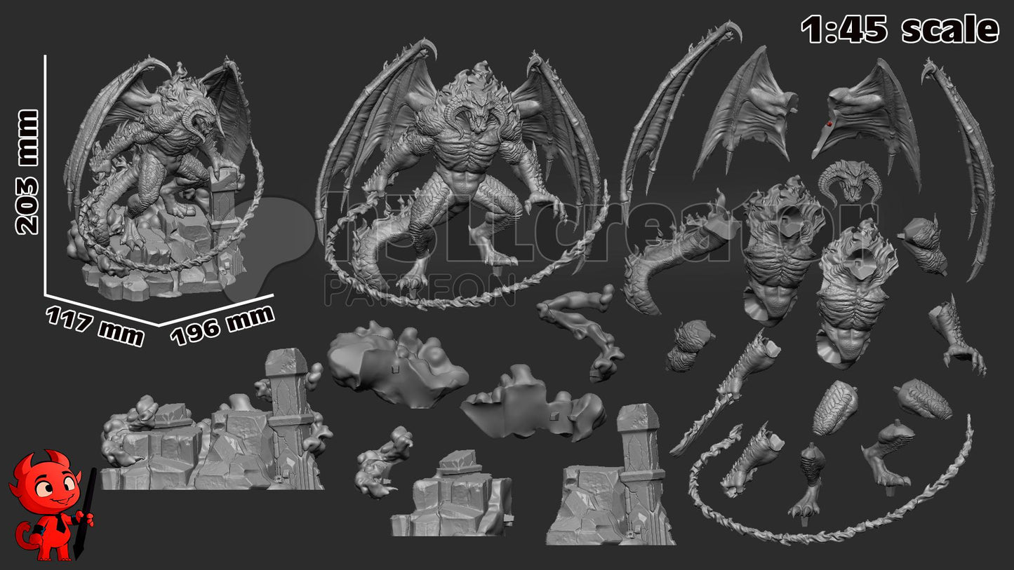 Balrog Garage Kit | Fanmade Model | Lord of the Rings | 3D Printed