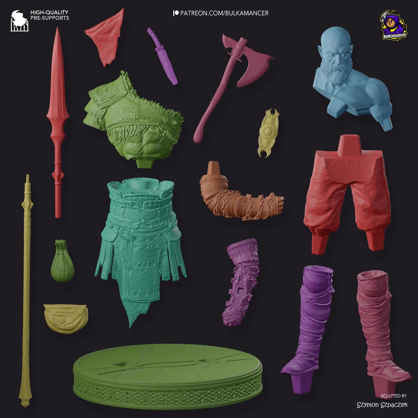Kratos Garage Kit | Fanmade Model by Bulkamancer| God of War | 3D Printed
