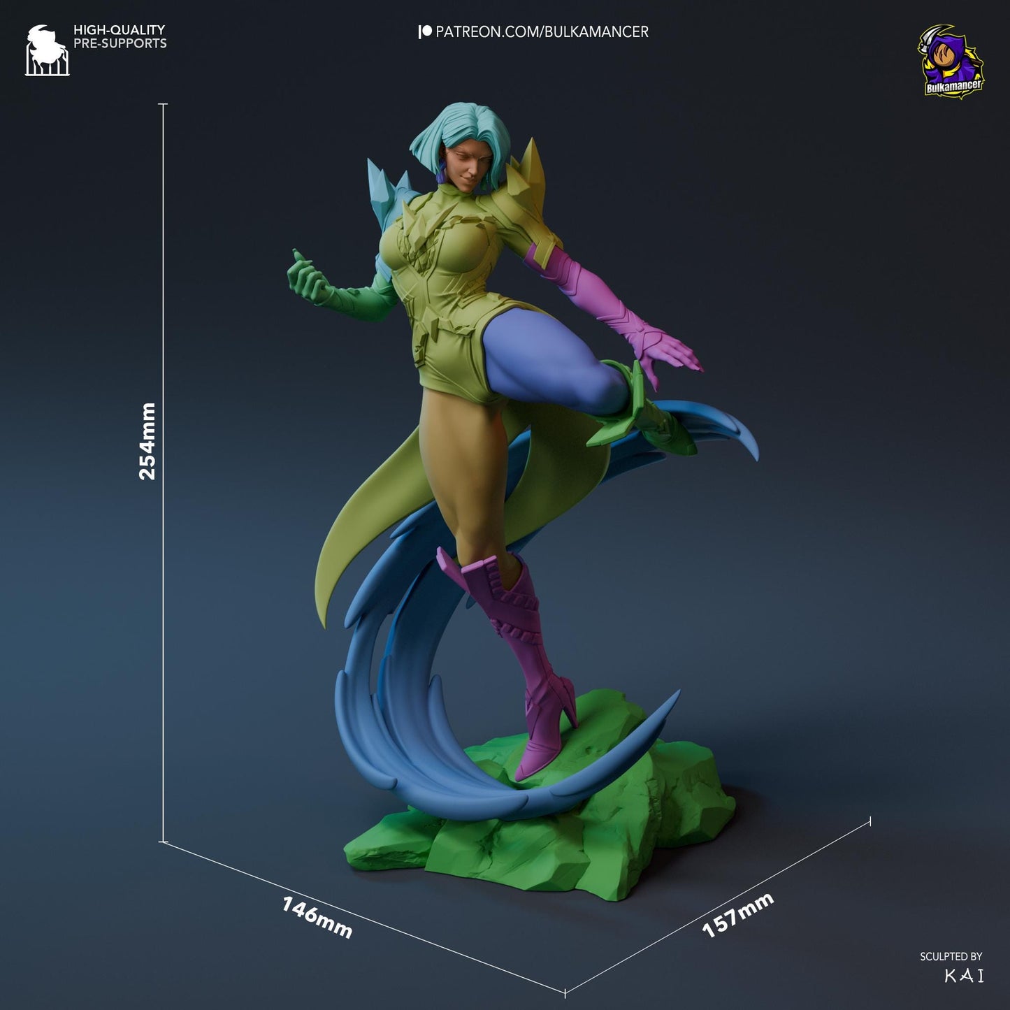 Thunder Thighs Garage Kit | Fanmade Model by Bulkamancer| Rivals | 3D Printed