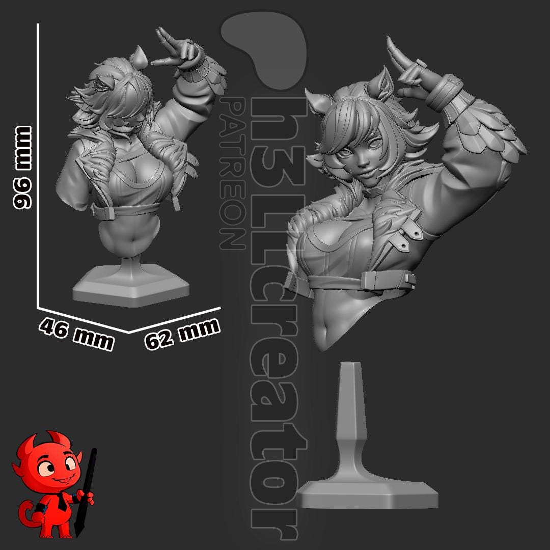 Squirrel Girl Garage Kit | Fanmade Model by h3llCreator | Rivals | 3D Printed