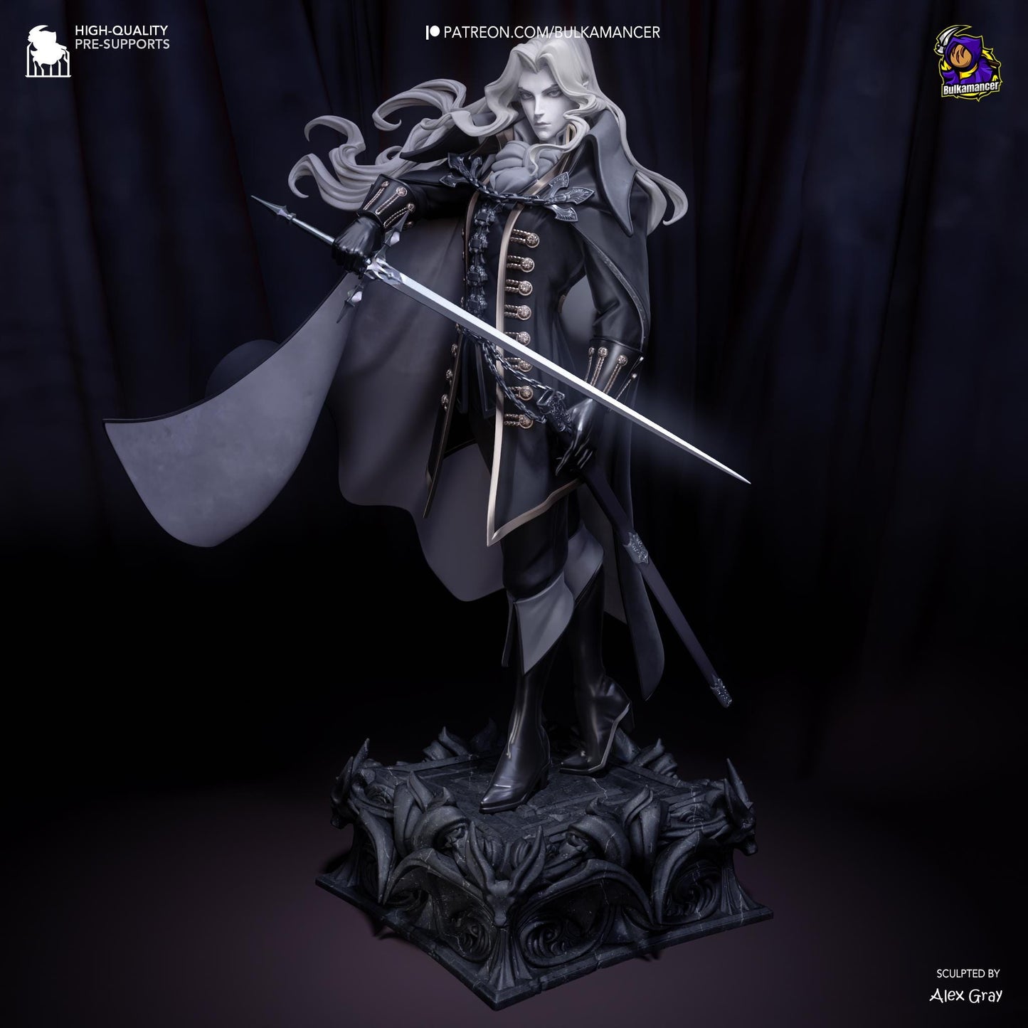 Alucard Garage Kit | Fanmade Model by Bulkamancer| The vampire daddy | 3D Printed