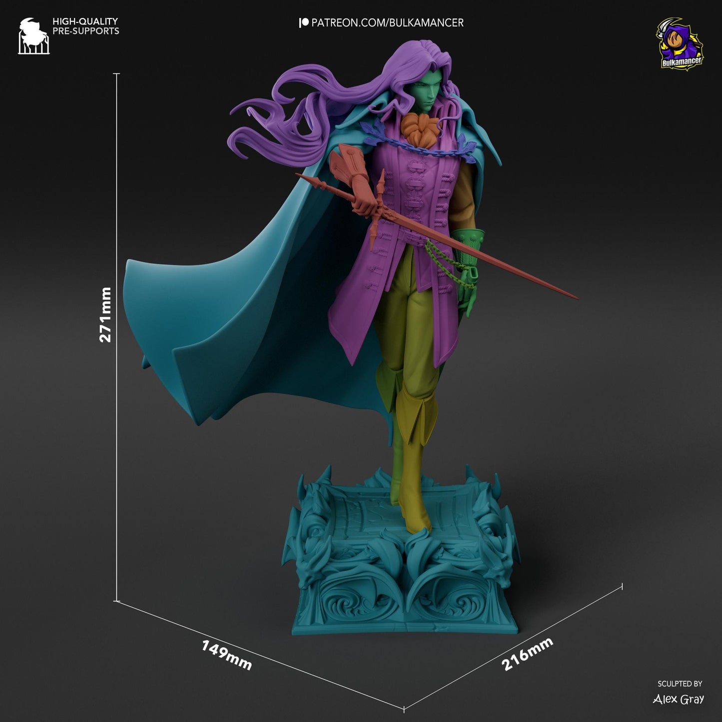 Alucard Garage Kit | Fanmade Model by Bulkamancer| The vampire daddy | 3D Printed