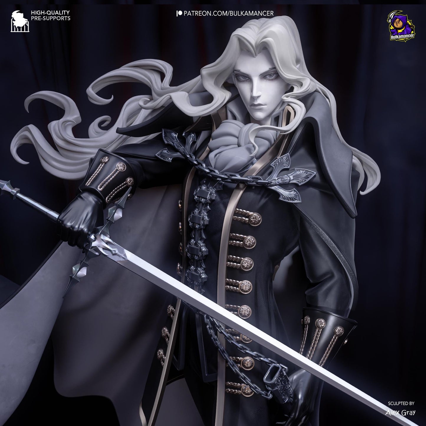 Alucard Garage Kit | Fanmade Model by Bulkamancer| The vampire daddy | 3D Printed