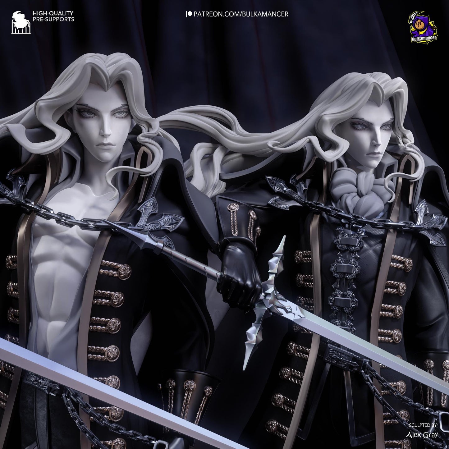 Alucard Garage Kit | Fanmade Model by Bulkamancer| The vampire daddy | 3D Printed