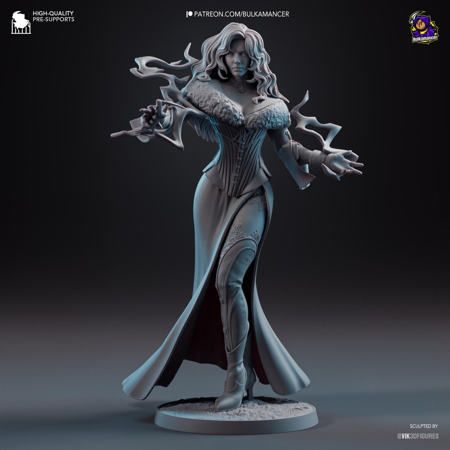 Yennefer of Vengerberg Garage Kit | Fanmade Model by Bulkamancer | The book version | 3D Printed