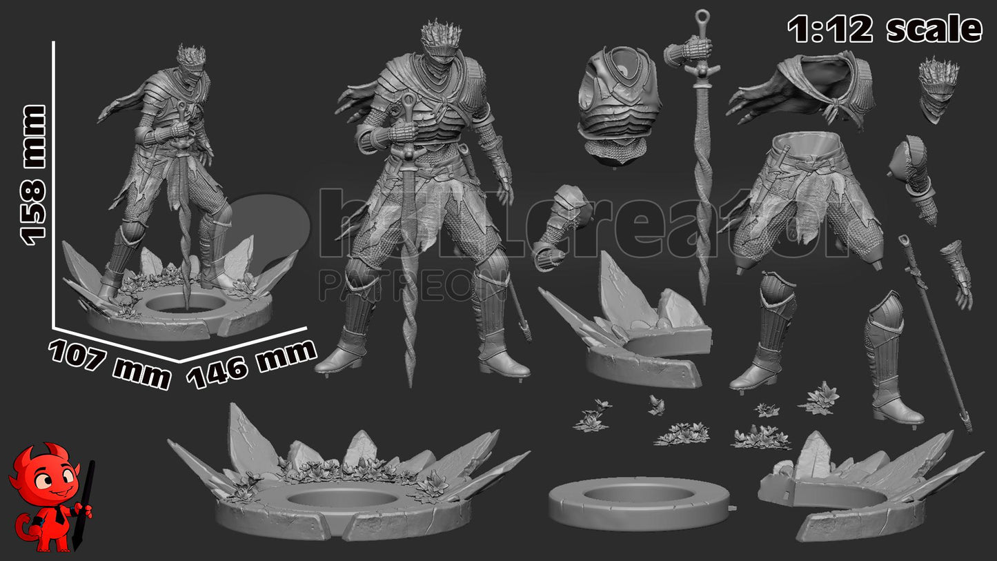 Cinder Knight Garage Kit | Fanmade Model | One very hard game | 3D Printed