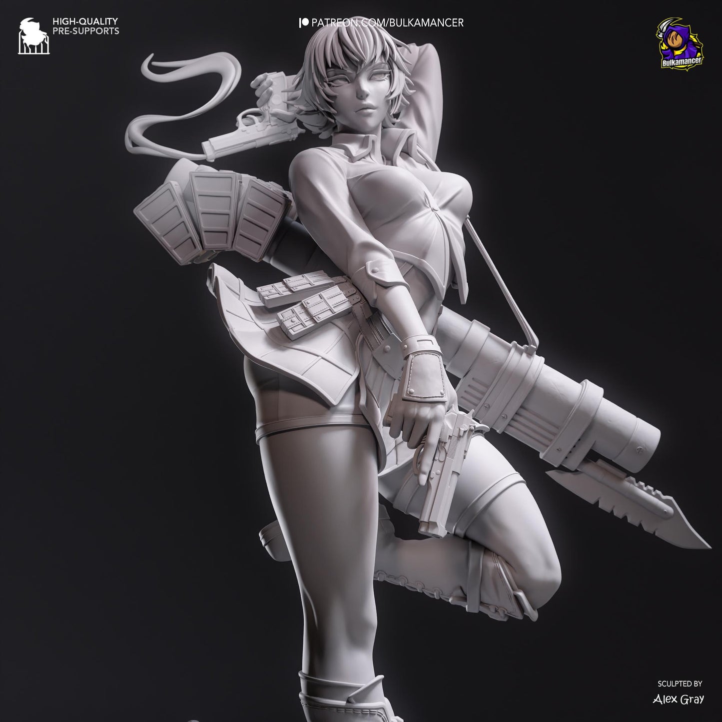 Lady Garage Kit | Fanmade Model by Bulkamancer| Devil Should Not Cry | 3D Printed