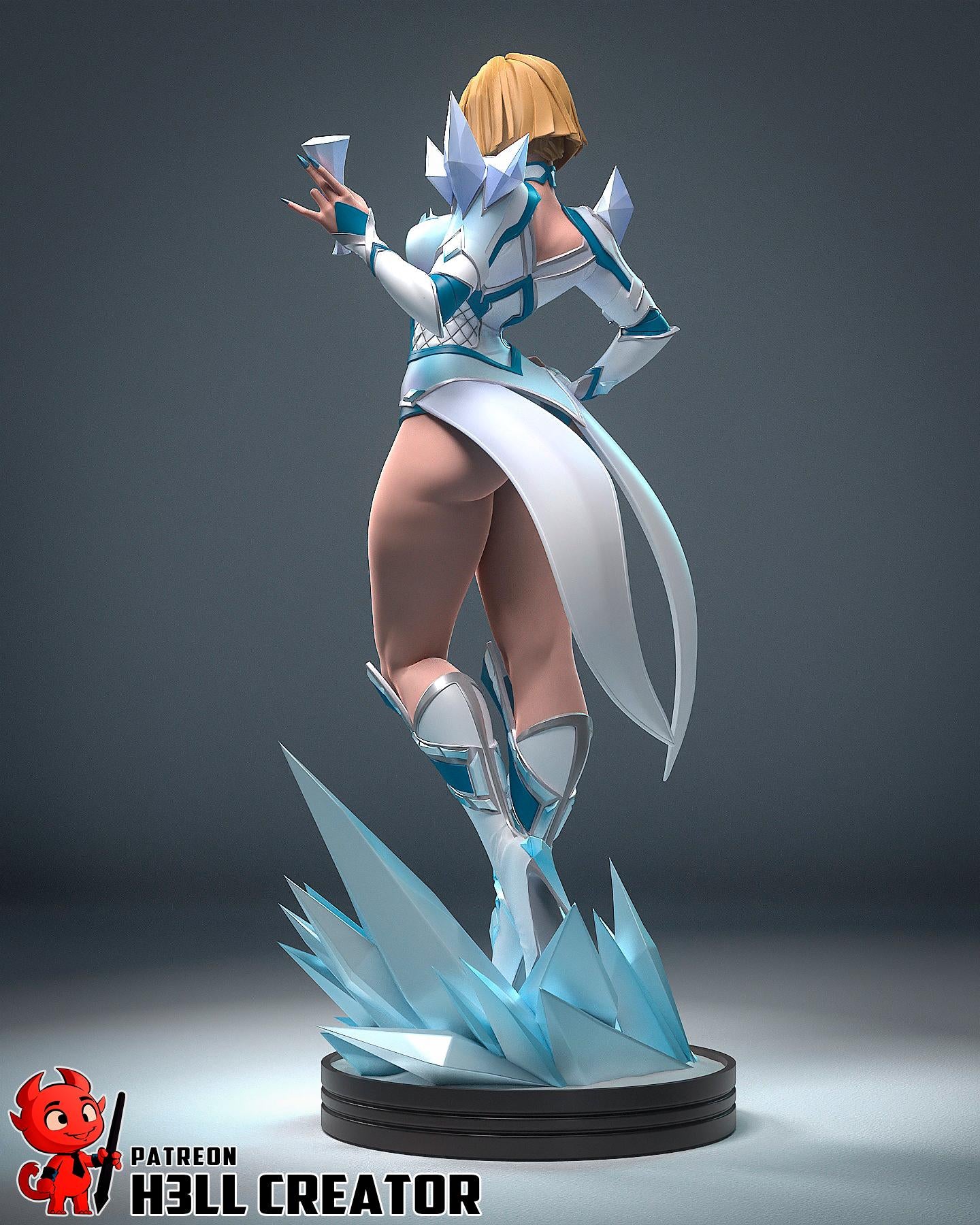 Lady Thunder Thighs Garage Kit | Fanmade Model by h3llCreator | Rivals | 3D Printed