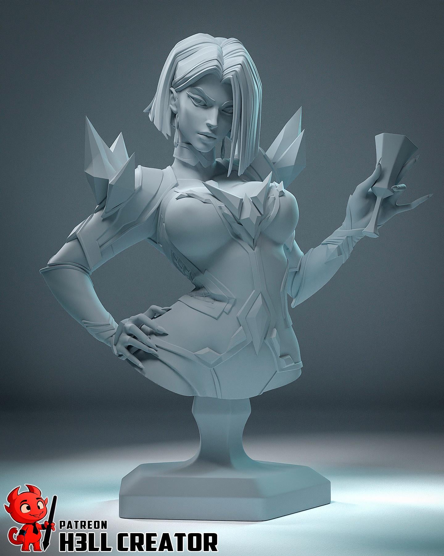 Lady Thunder Thighs Garage Kit | Fanmade Model by h3llCreator | Rivals | 3D Printed