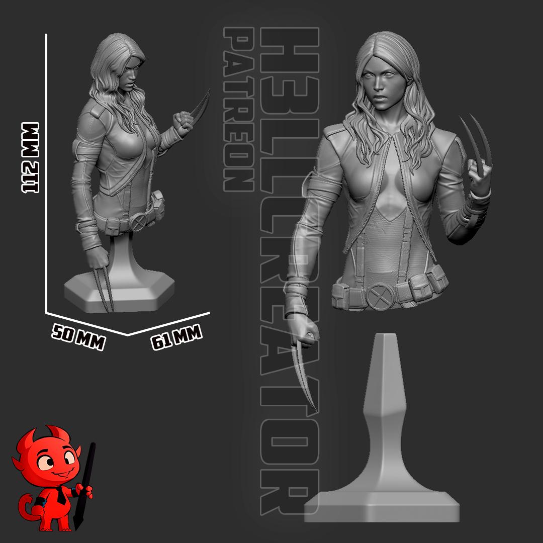 X-23 Garage Kit | Fanmade Model by h3llCreator | Logan Jr | 3D Printed