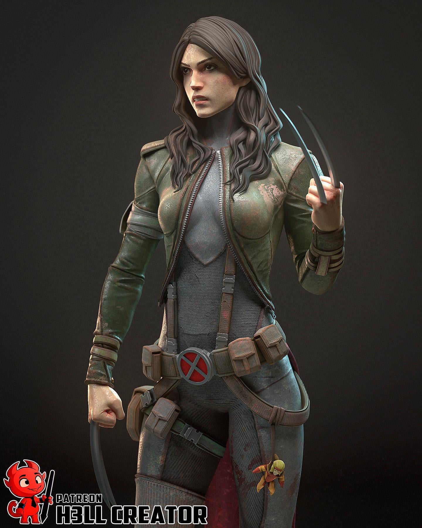 X-23 Garage Kit | Fanmade Model by h3llCreator | Logan Jr | 3D Printed