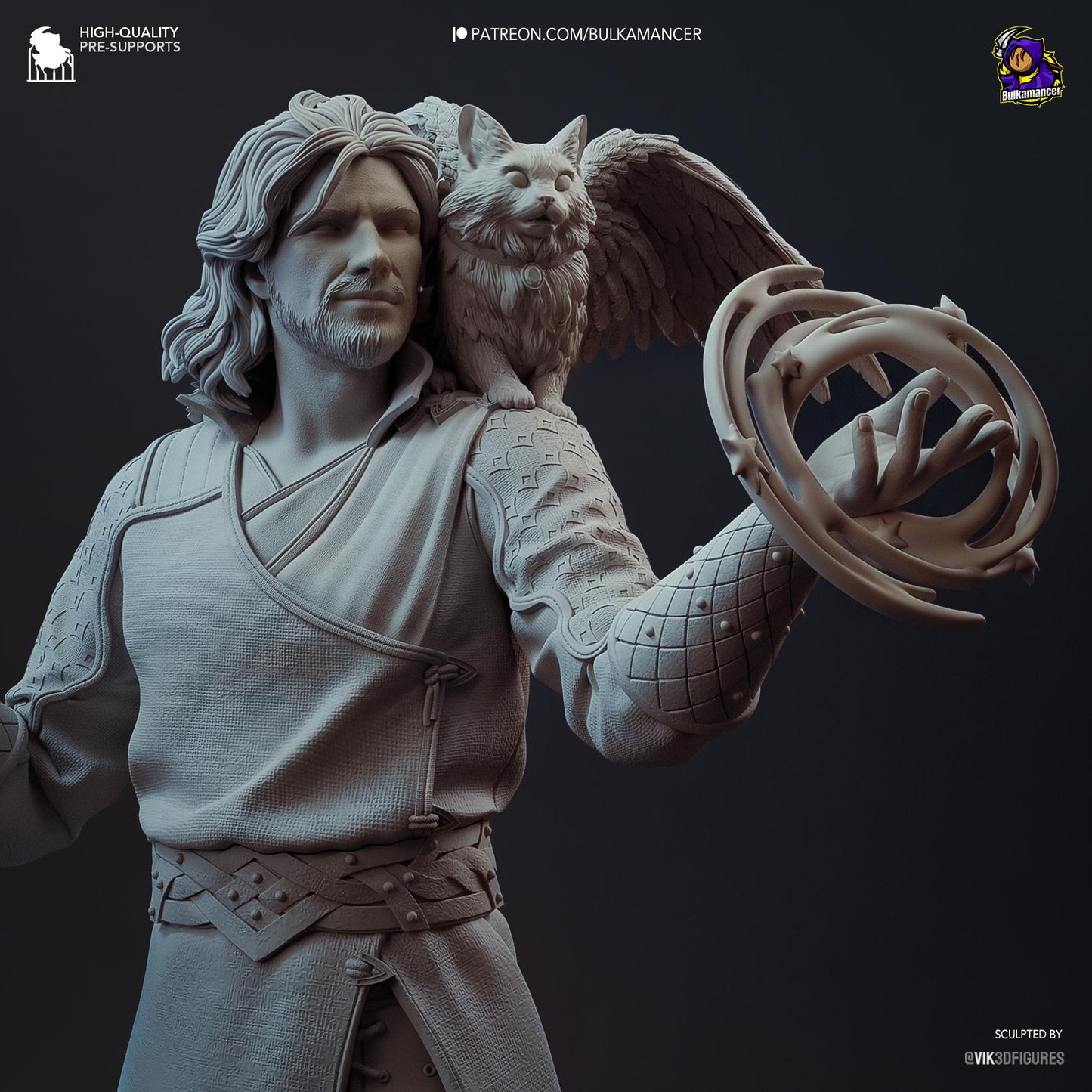 Gale Garage Kit | Fanmade Model by Bulkamancer| Wizard of Waterdeep | 3D Printed