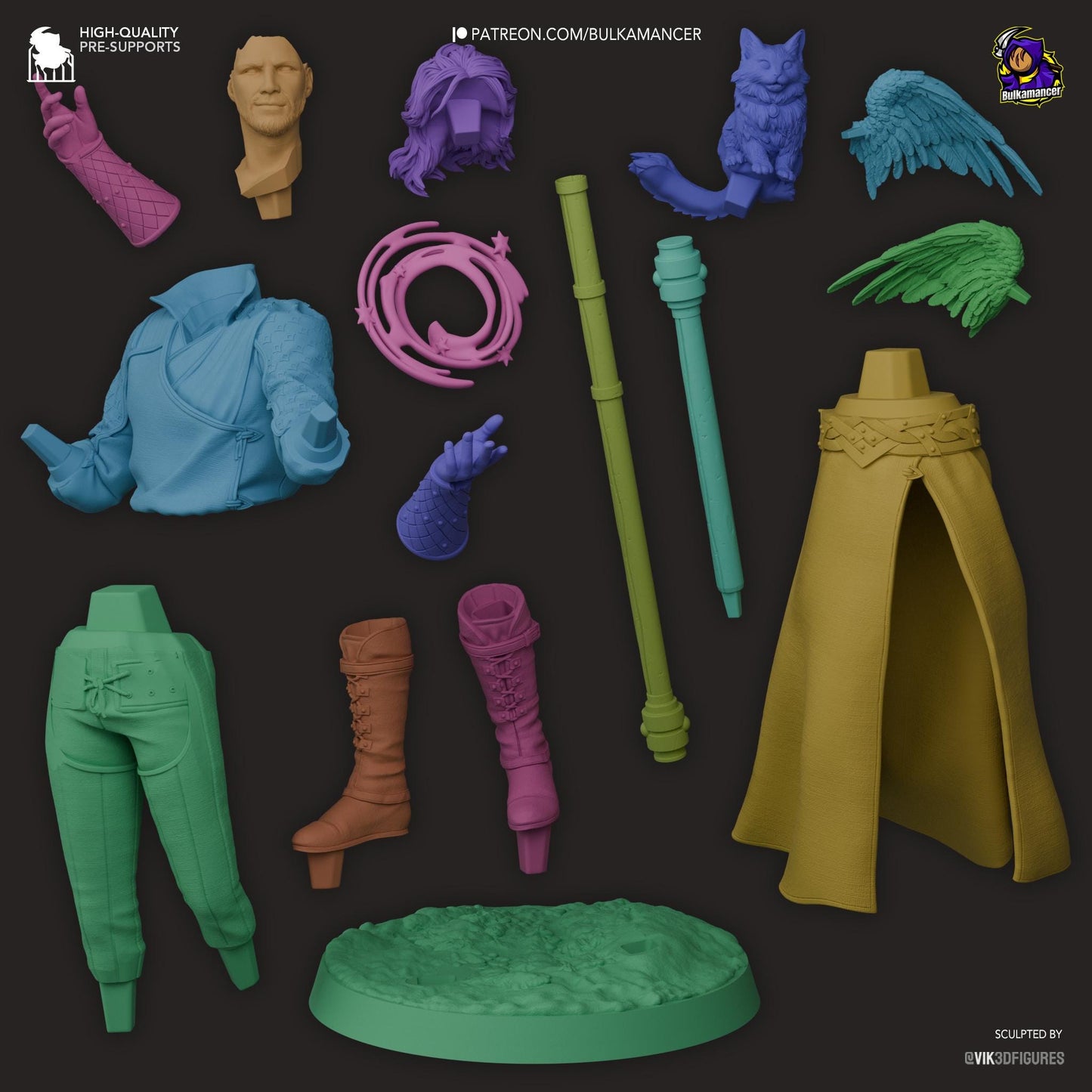 Gale Garage Kit | Fanmade Model by Bulkamancer| Wizard of Waterdeep | 3D Printed