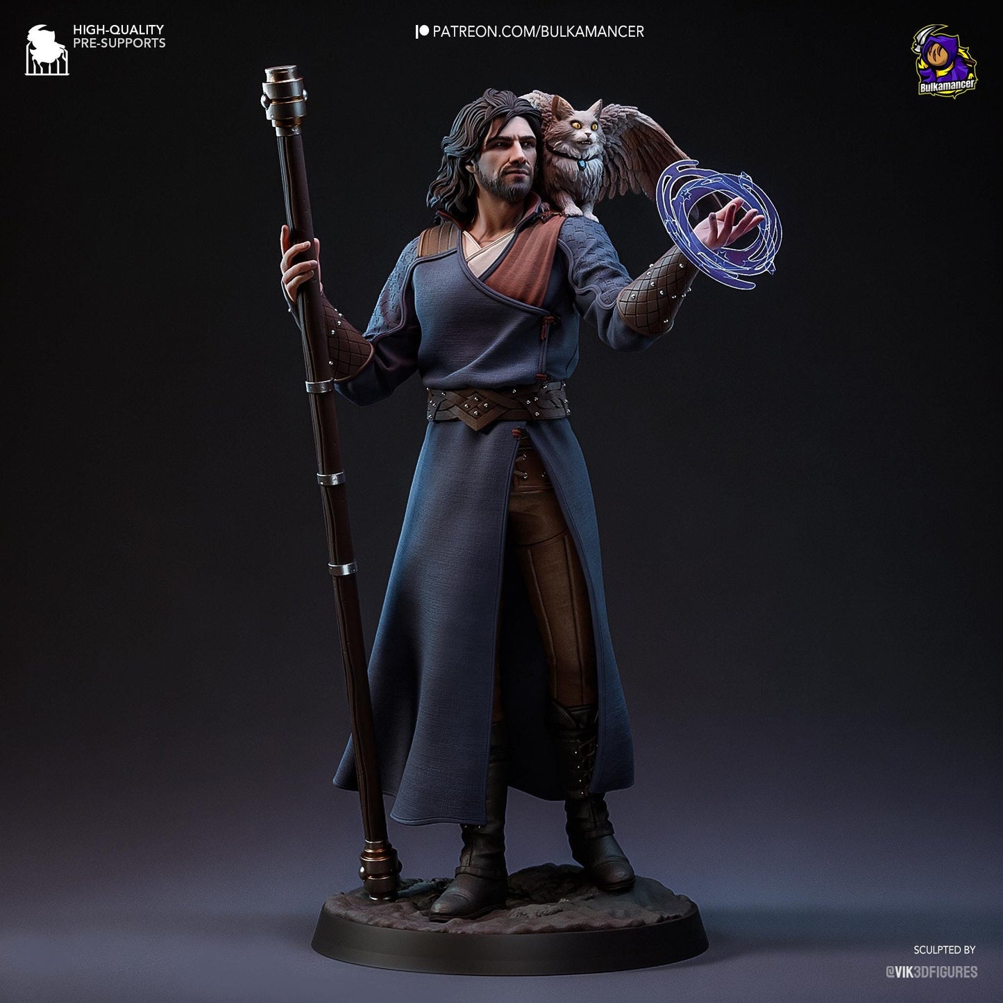 Gale Garage Kit | Fanmade Model by Bulkamancer| Wizard of Waterdeep | 3D Printed