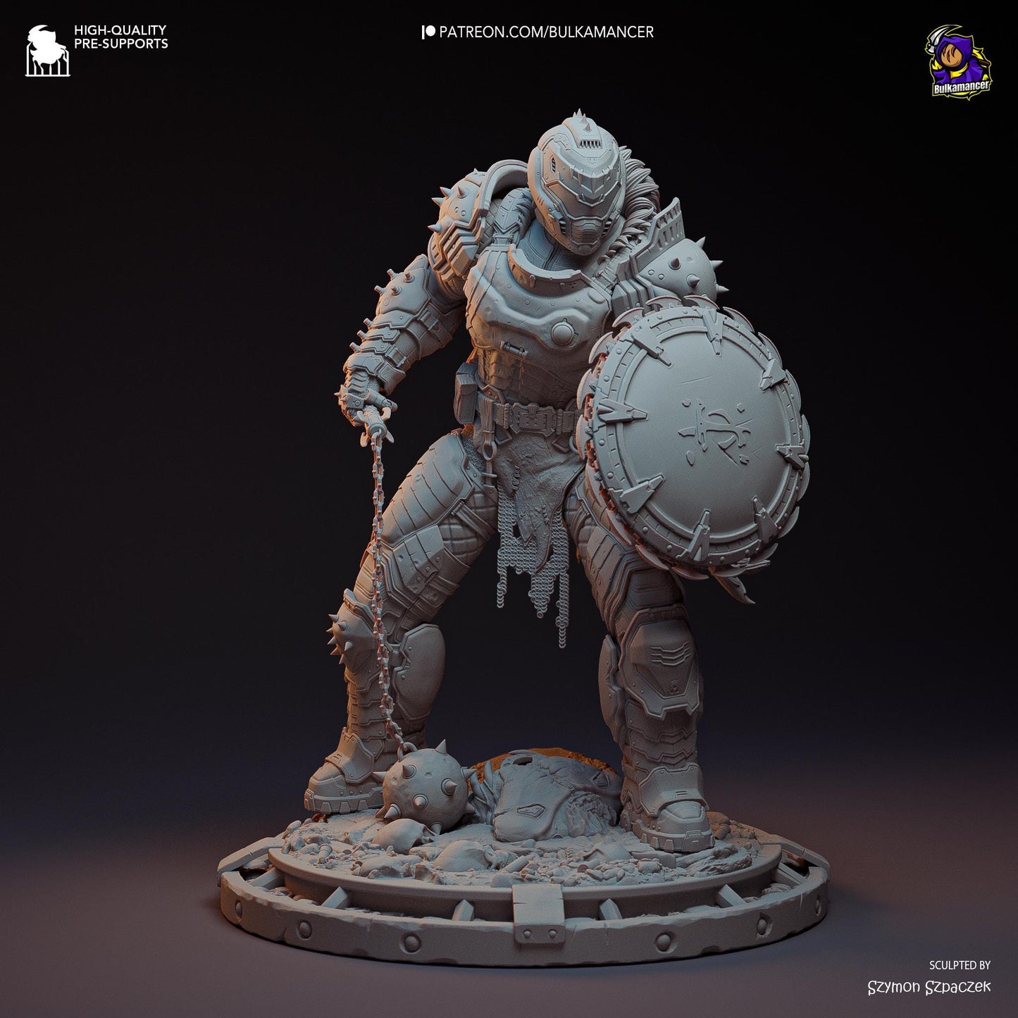 Doomguy Garage Kit | Fanmade Model by Bulkamancer| Childhood friend | 3D Printed