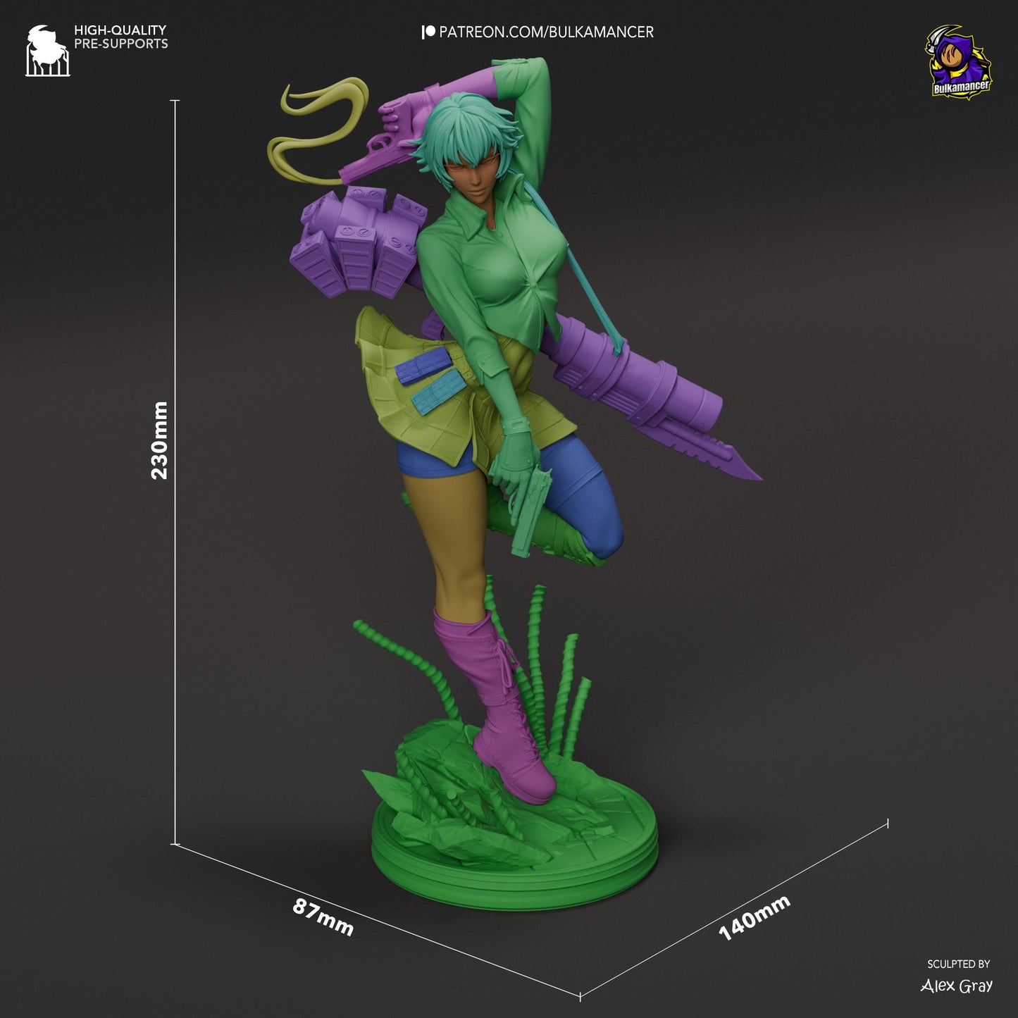 Lady Garage Kit | Fanmade Model by Bulkamancer| Devil Should Not Cry | 3D Printed
