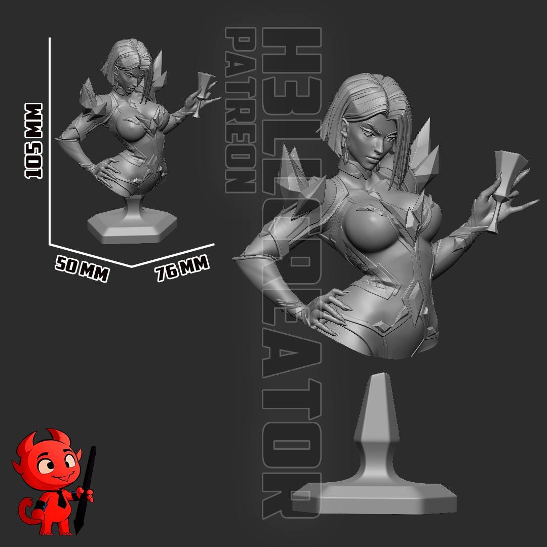 Lady Thunder Thighs Garage Kit | Fanmade Model by h3llCreator | Rivals | 3D Printed