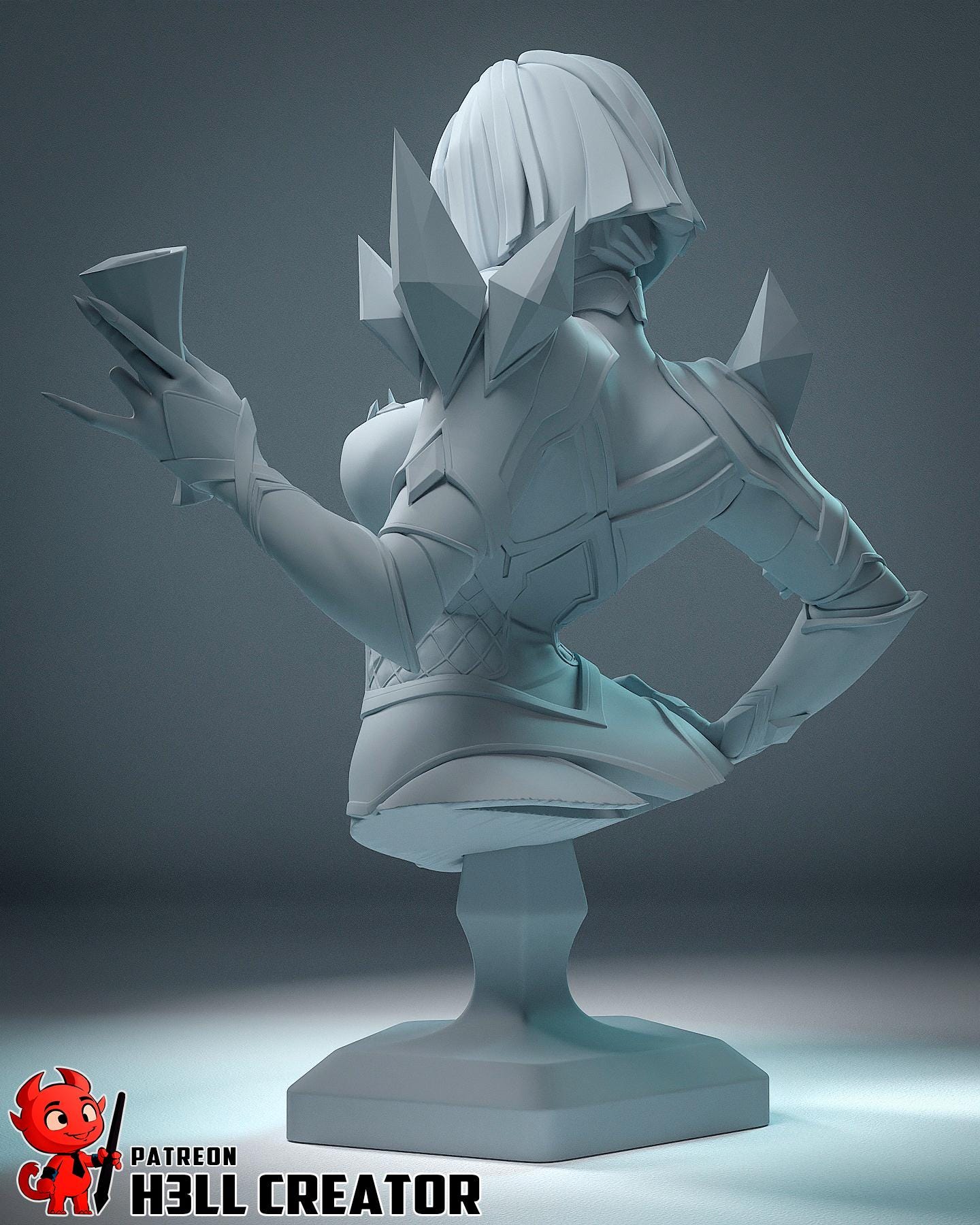Lady Thunder Thighs Garage Kit | Fanmade Model by h3llCreator | Rivals | 3D Printed