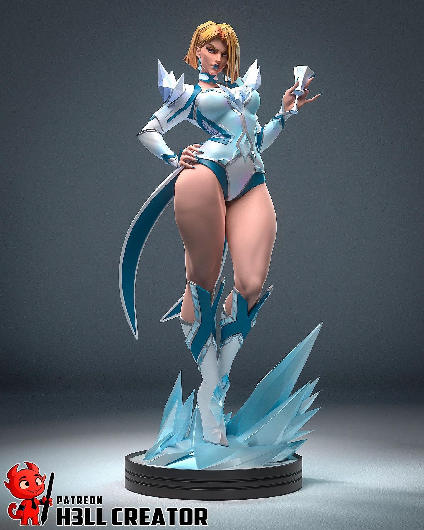 Lady Thunder Thighs Garage Kit | Fanmade Model by h3llCreator | Rivals | 3D Printed