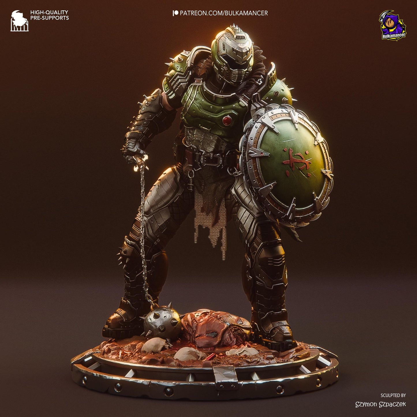 Doomguy Garage Kit | Fanmade Model by Bulkamancer| Childhood friend | 3D Printed