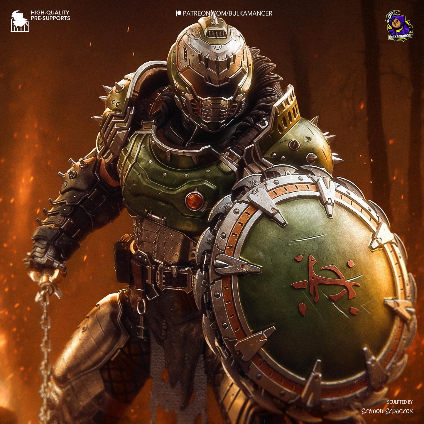 Doomguy Garage Kit | Fanmade Model by Bulkamancer| Childhood friend | 3D Printed