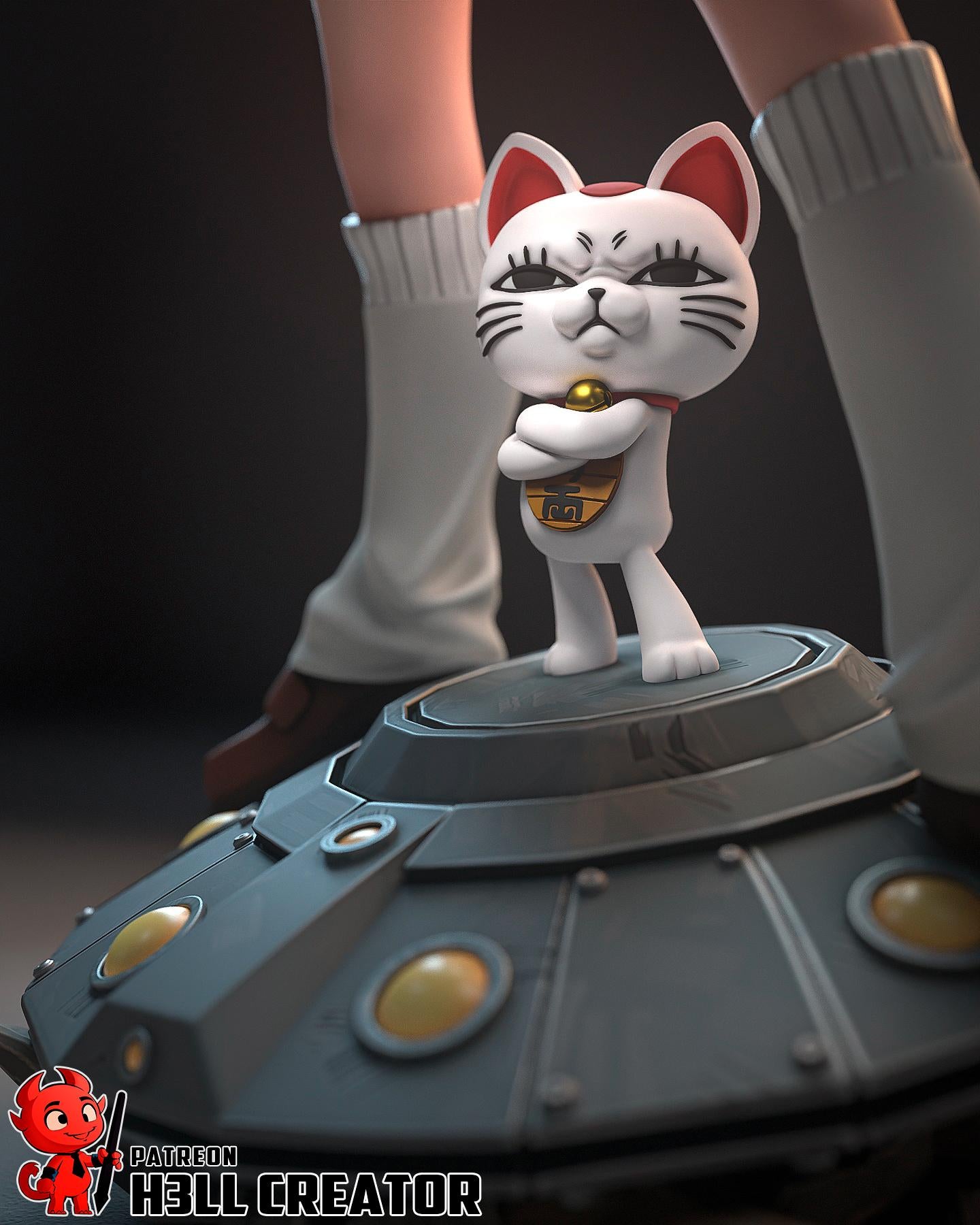 Psychic Teen Garage Kit | Fanmade Model by h3llCreator | And a Turbo Yokai | 3D Printed