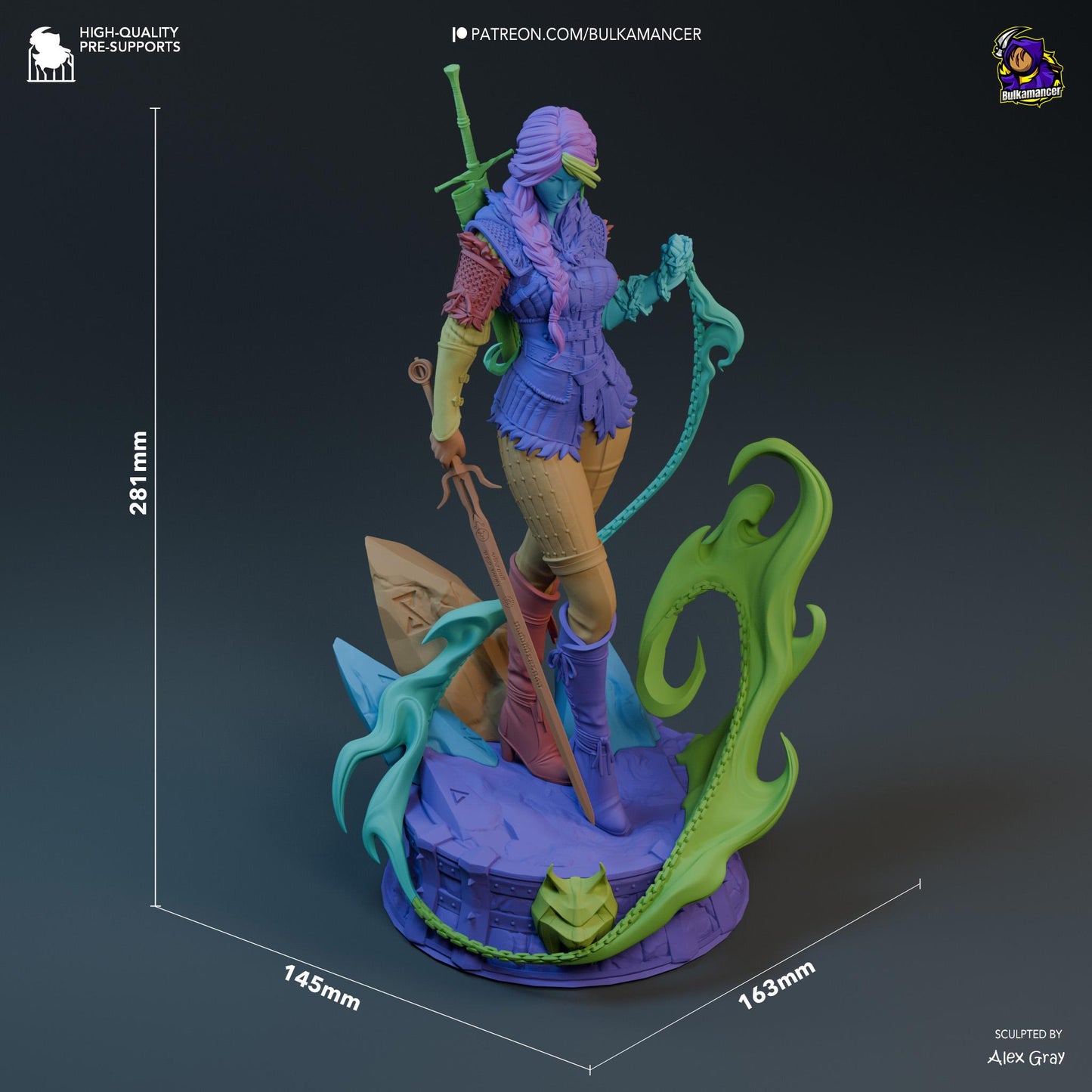 Ciri Garage Kit | Fanmade Model by Bulkamancer| The new Witcher | 3D Printed