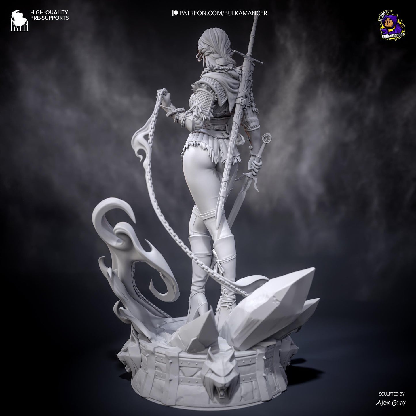 Ciri Garage Kit | Fanmade Model by Bulkamancer| The new Witcher | 3D Printed