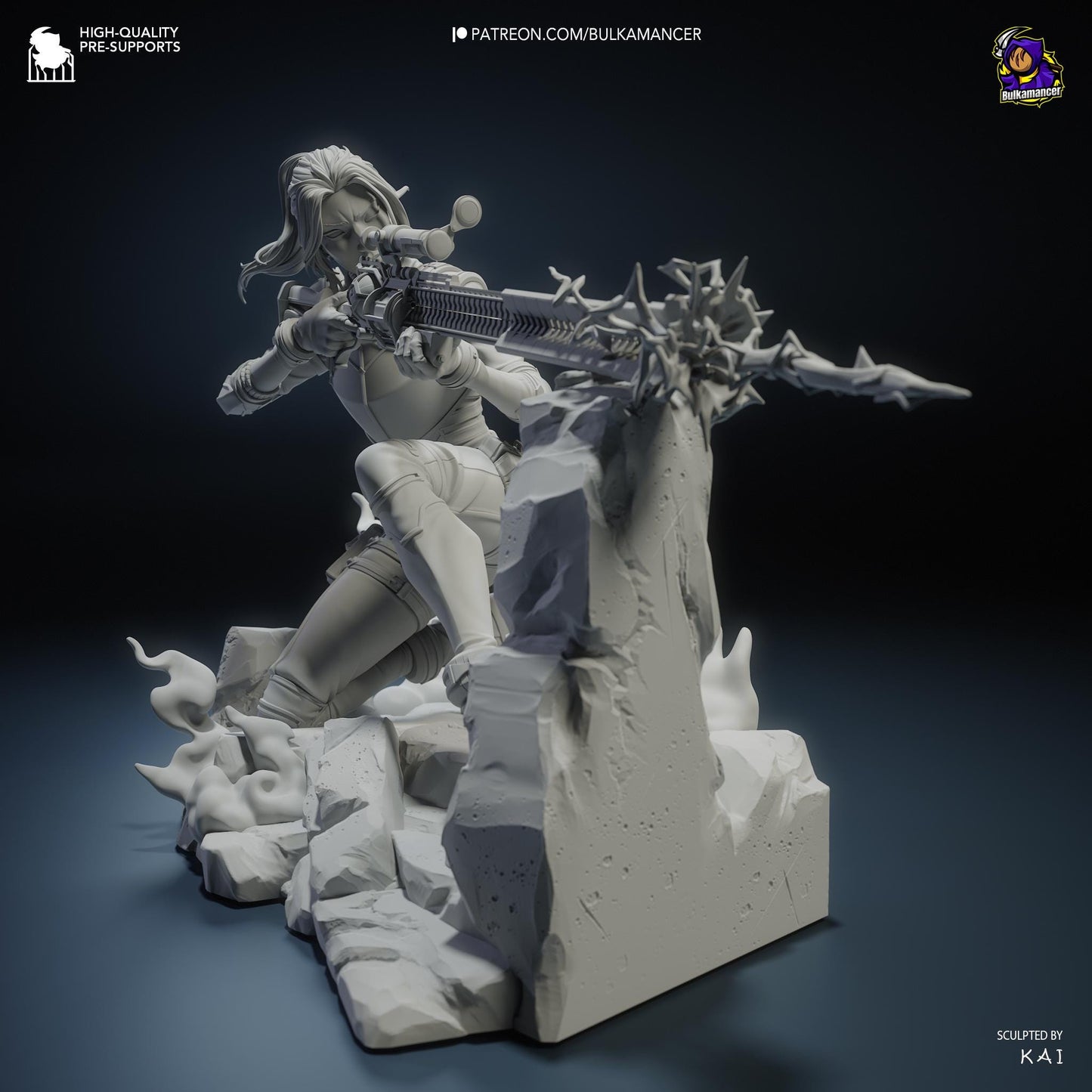 Caitlyn Garage Kit | Fanmade Model by Bulkamancer| Sniper | 3D Printed