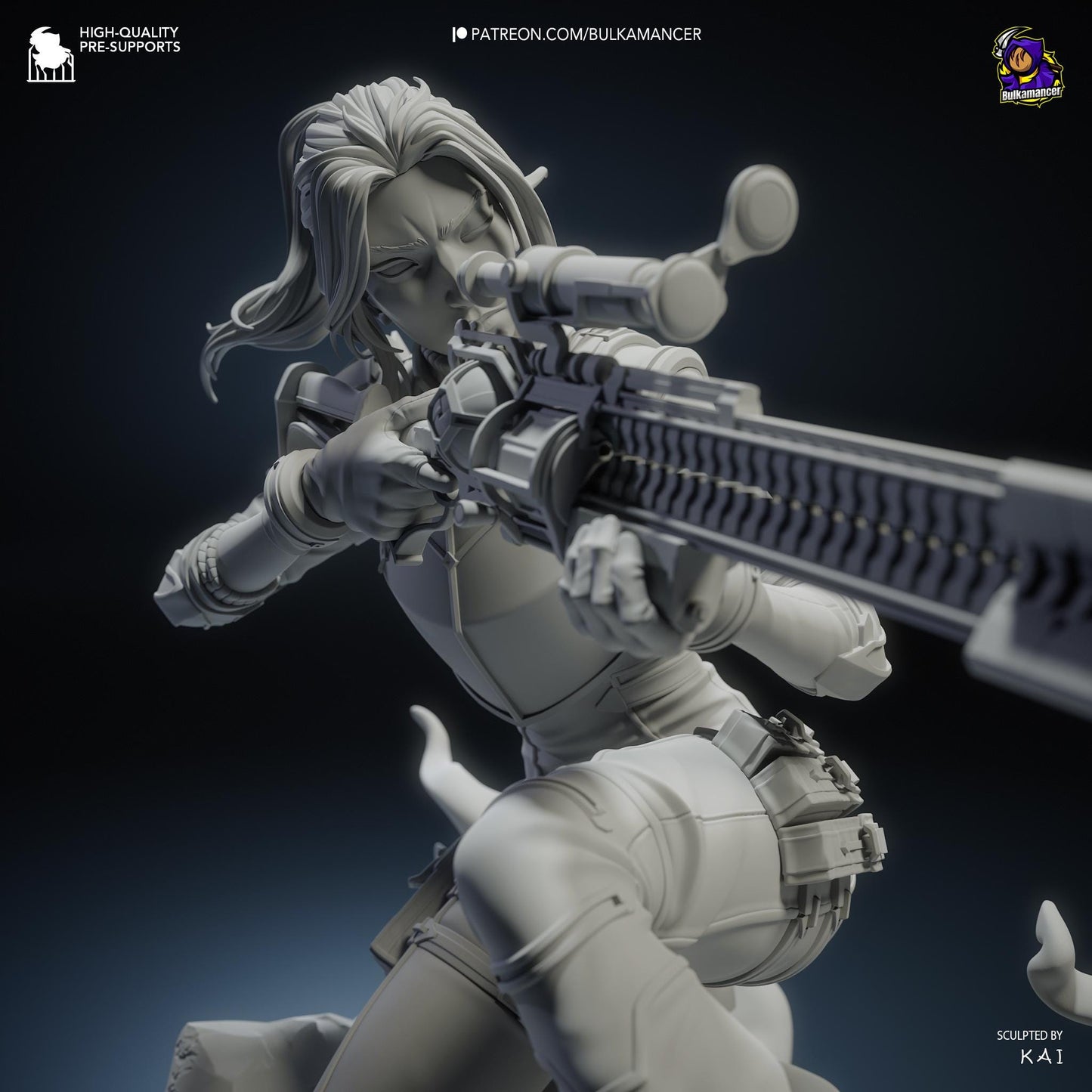 Caitlyn Garage Kit | Fanmade Model by Bulkamancer| Sniper | 3D Printed