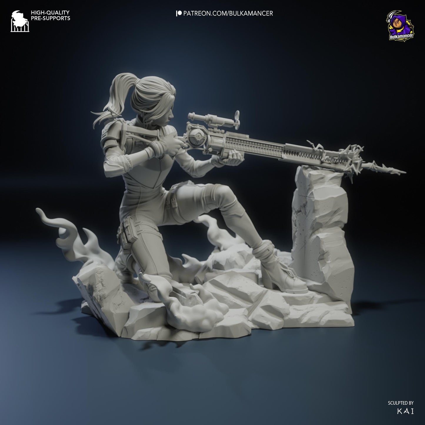 Caitlyn Garage Kit | Fanmade Model by Bulkamancer| Sniper | 3D Printed