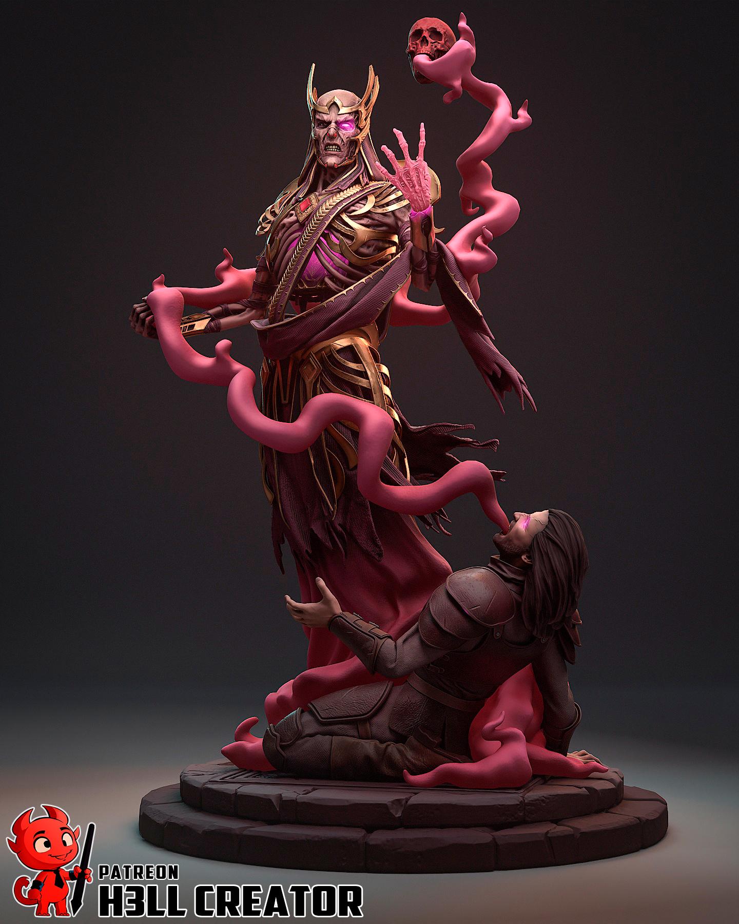 Vecna Garage Kit | Fanmade Model by h3llCreator | The Arch-Lich | 3D Printed