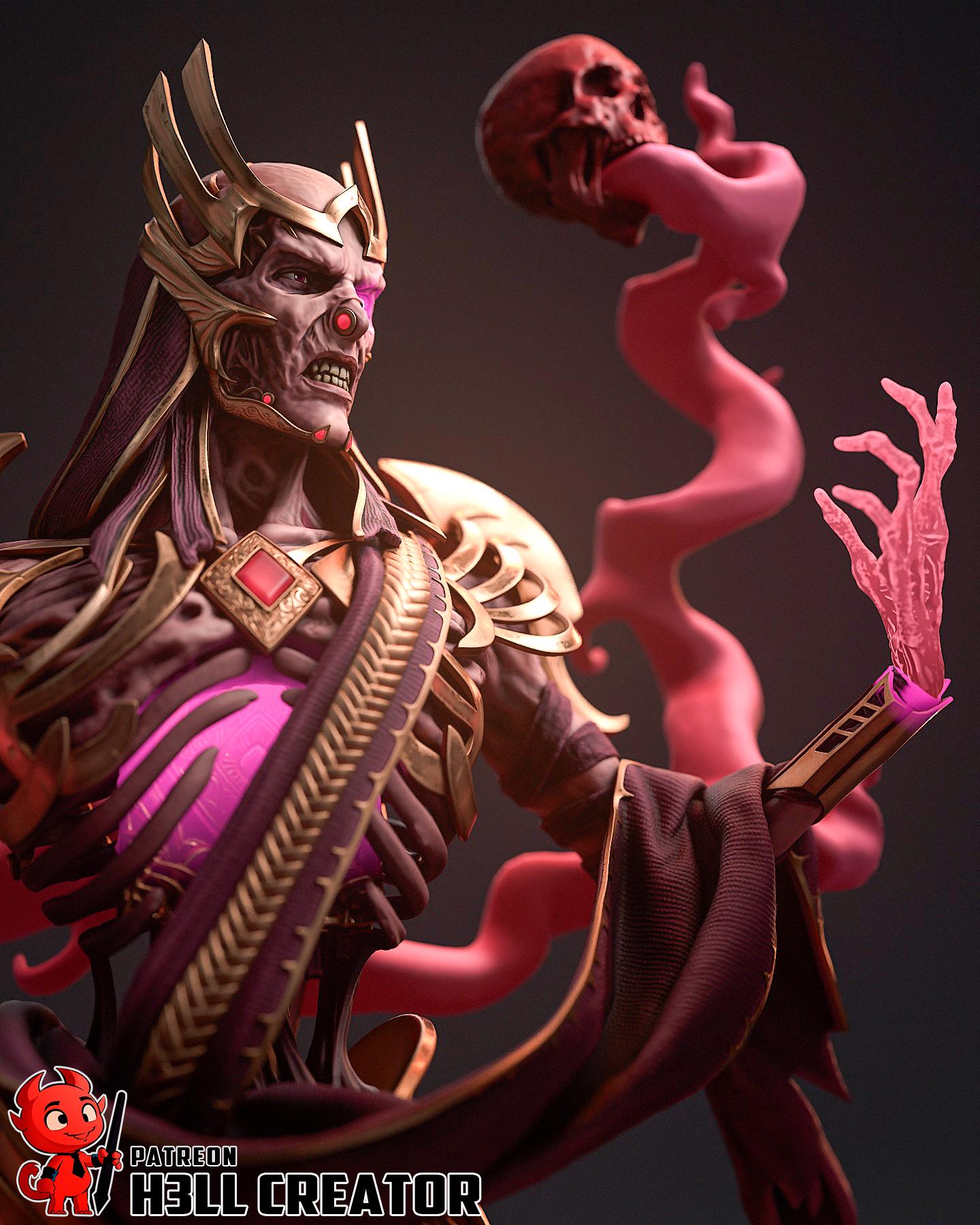 Vecna Garage Kit | Fanmade Model by h3llCreator | The Arch-Lich | 3D Printed
