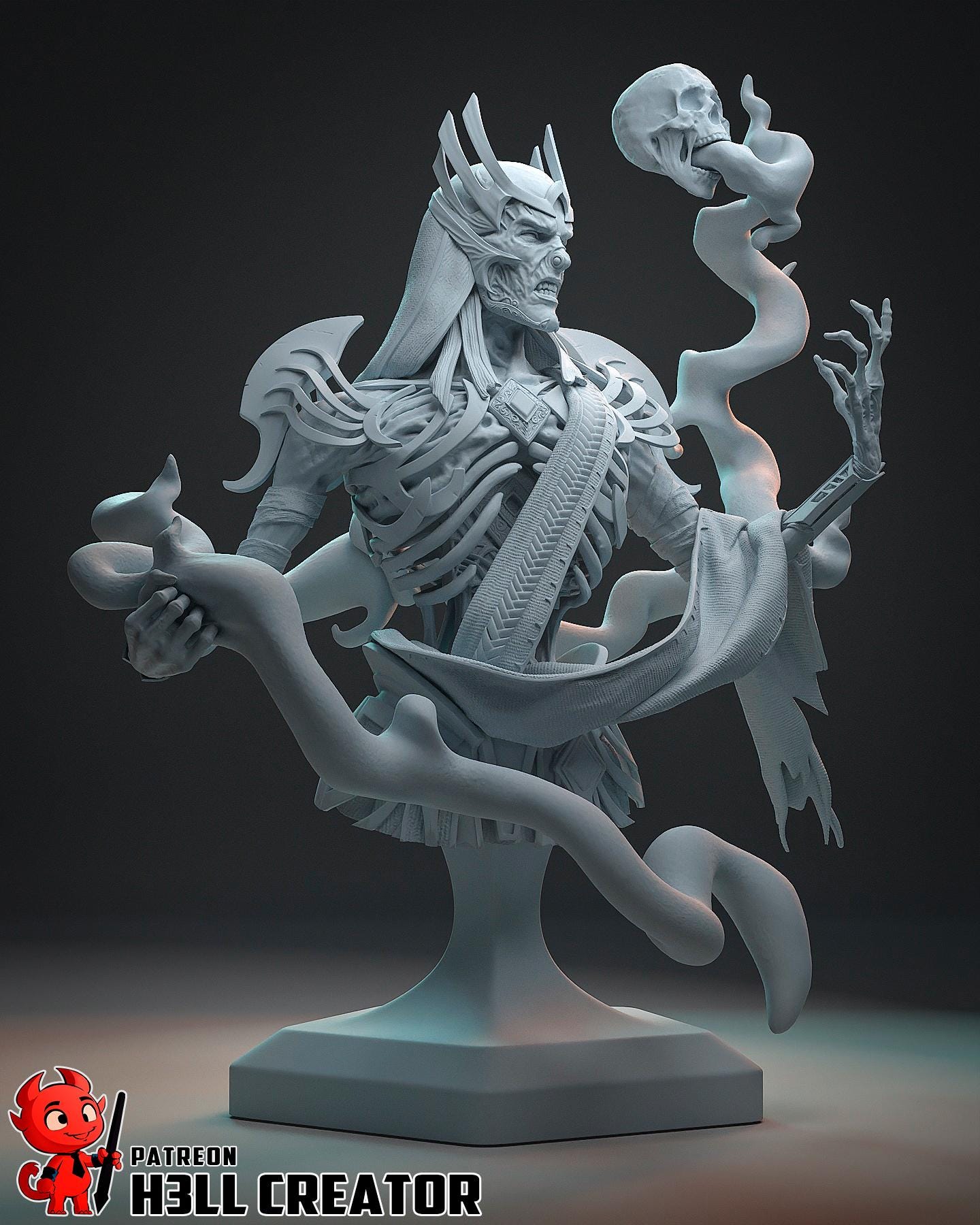Vecna Garage Kit | Fanmade Model by h3llCreator | The Arch-Lich | 3D Printed