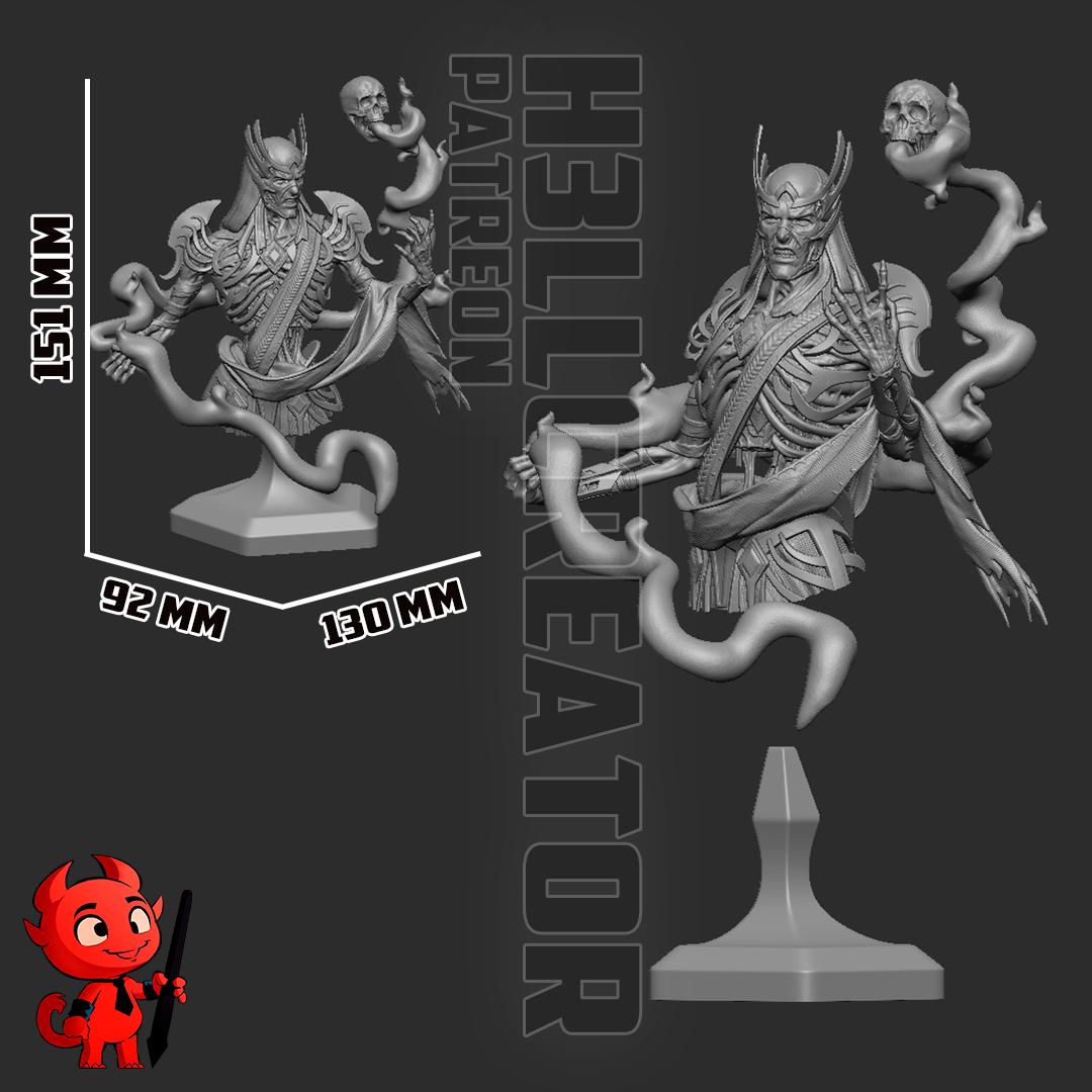 Vecna Garage Kit | Fanmade Model by h3llCreator | The Arch-Lich | 3D Printed