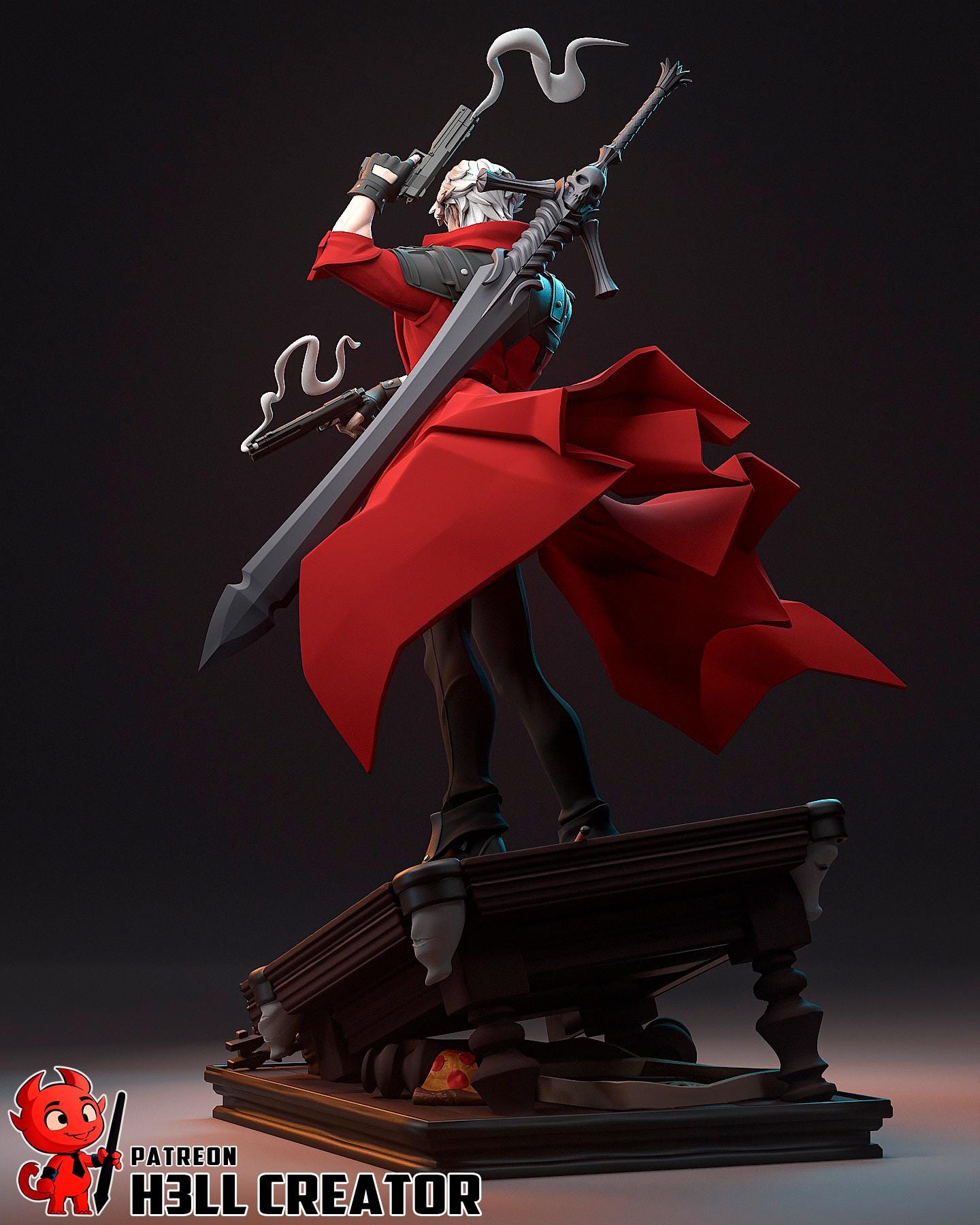 Dante Garage Kit | Fanmade Model by h3ll creator | Devil May Eat Pizza | 3D Printed