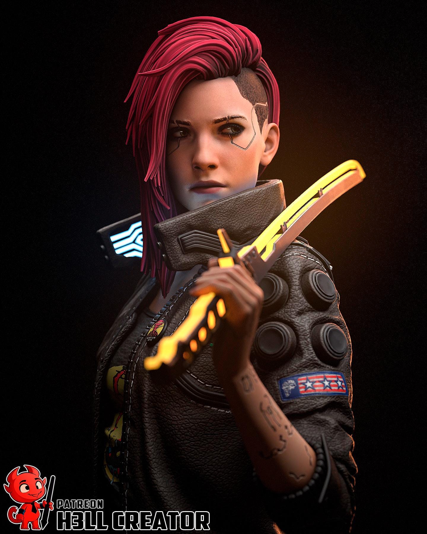 Female V Garage Kit | Fanmade Model by h3llCreator | Valerie | 3D Printed