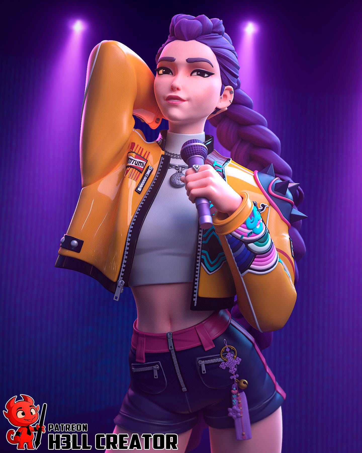 Rumiページ Rumi from K-Pop Demon Hunters Fan-Made Model by h3llCreator