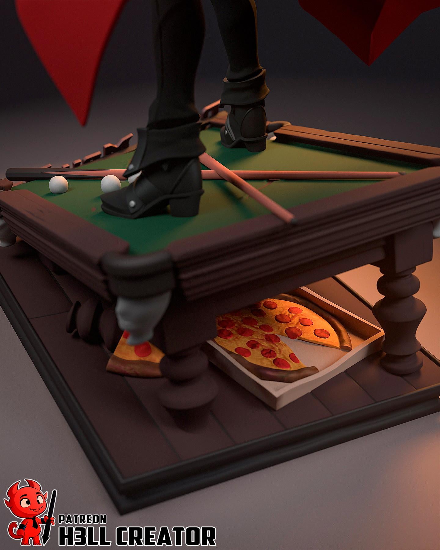 Dante Garage Kit | Fanmade Model by h3ll creator | Devil May Eat Pizza | 3D Printed