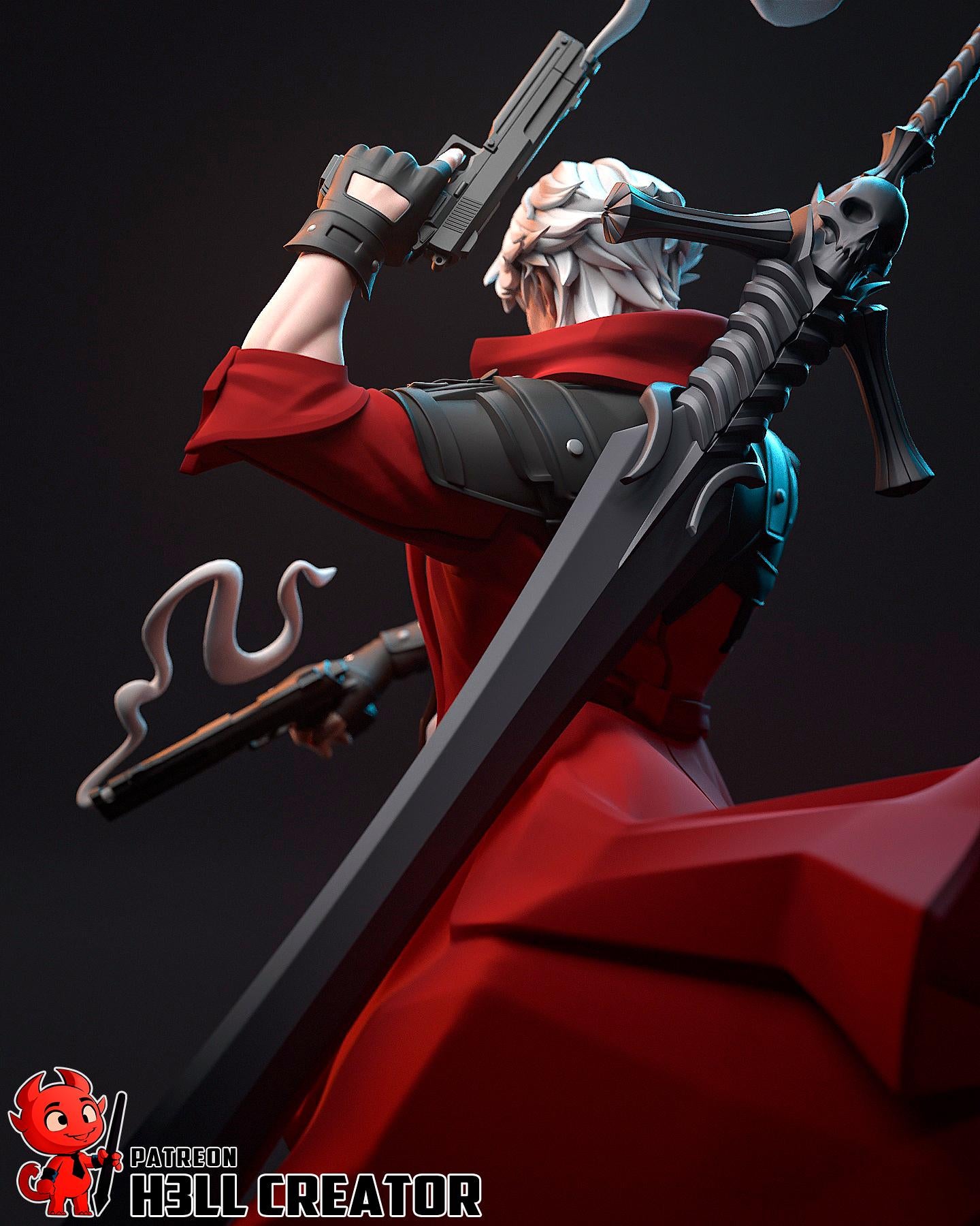 Dante Garage Kit | Fanmade Model by h3ll creator | Devil May Eat Pizza | 3D Printed