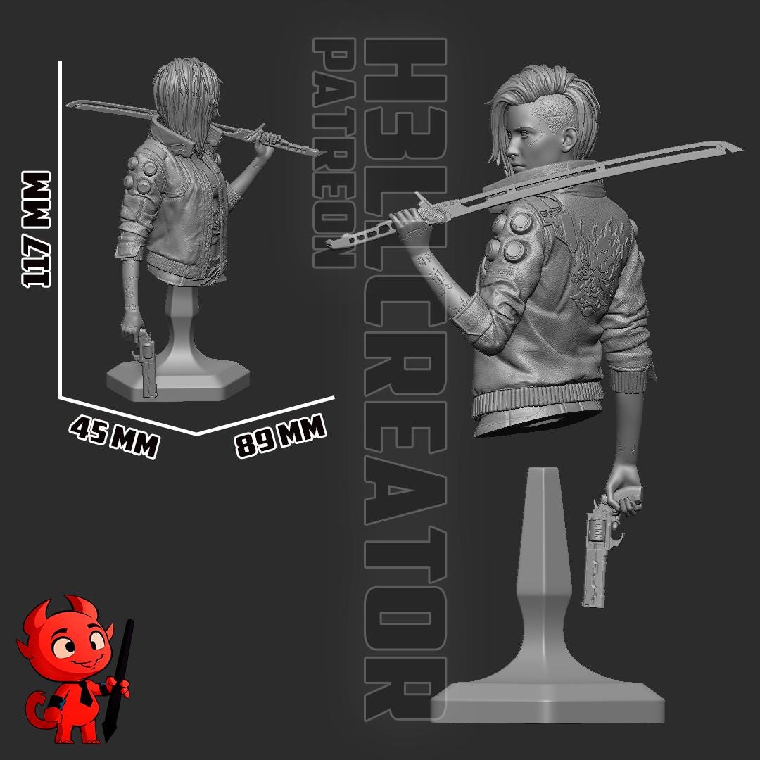 Female V Garage Kit | Fanmade Model by h3llCreator | Valerie | 3D Printed