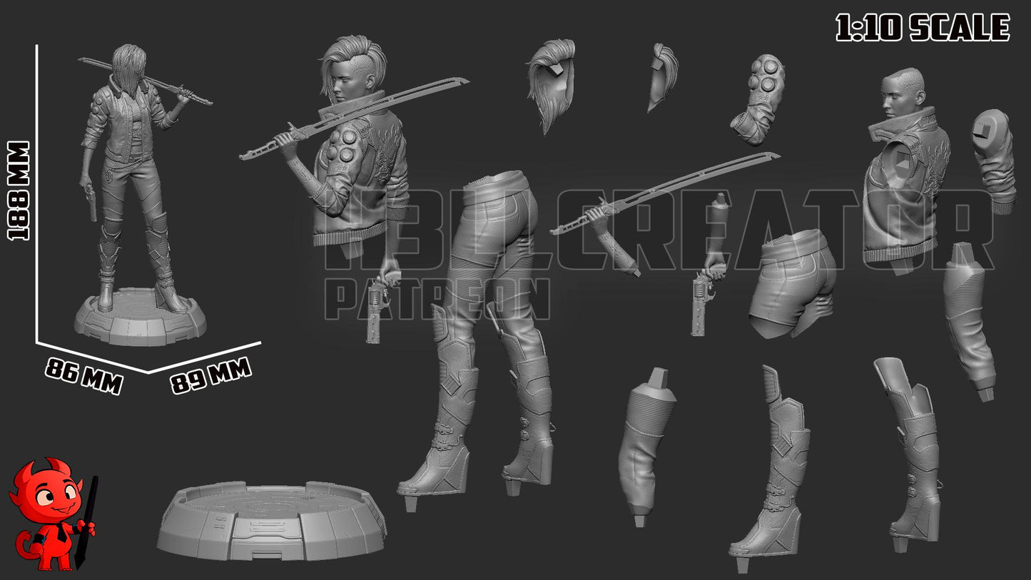 Female V Garage Kit | Fanmade Model by h3llCreator | Valerie | 3D Printed