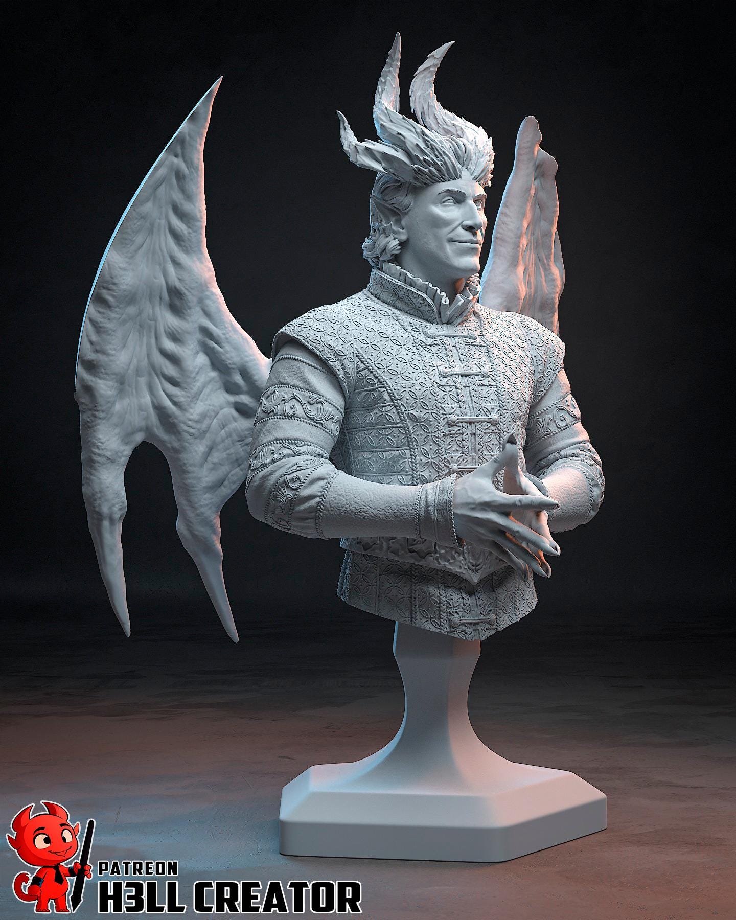 Baldur's Gate 3 Raphael Garage Kit | Fanmade Model by h3ll creator | The devil landlord | 3D Printed